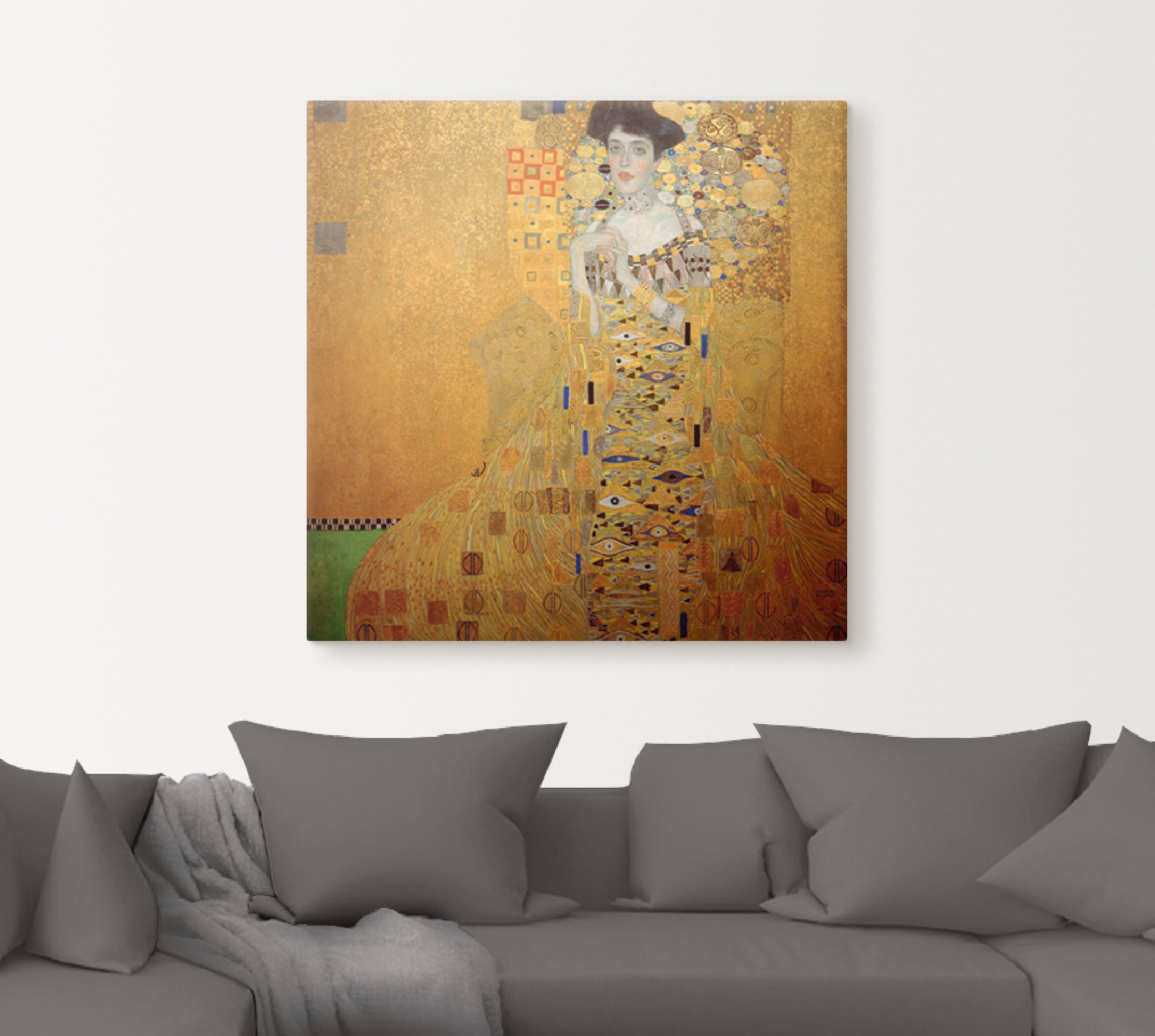 Artland Wandbild »Bloch-Bauer«, Frau, (1 St.), in vielen Größen & Produktarten -Leinwandbild, Poster, Wandaufkleber / Wandtattoo auch für Badezimmer geeignet