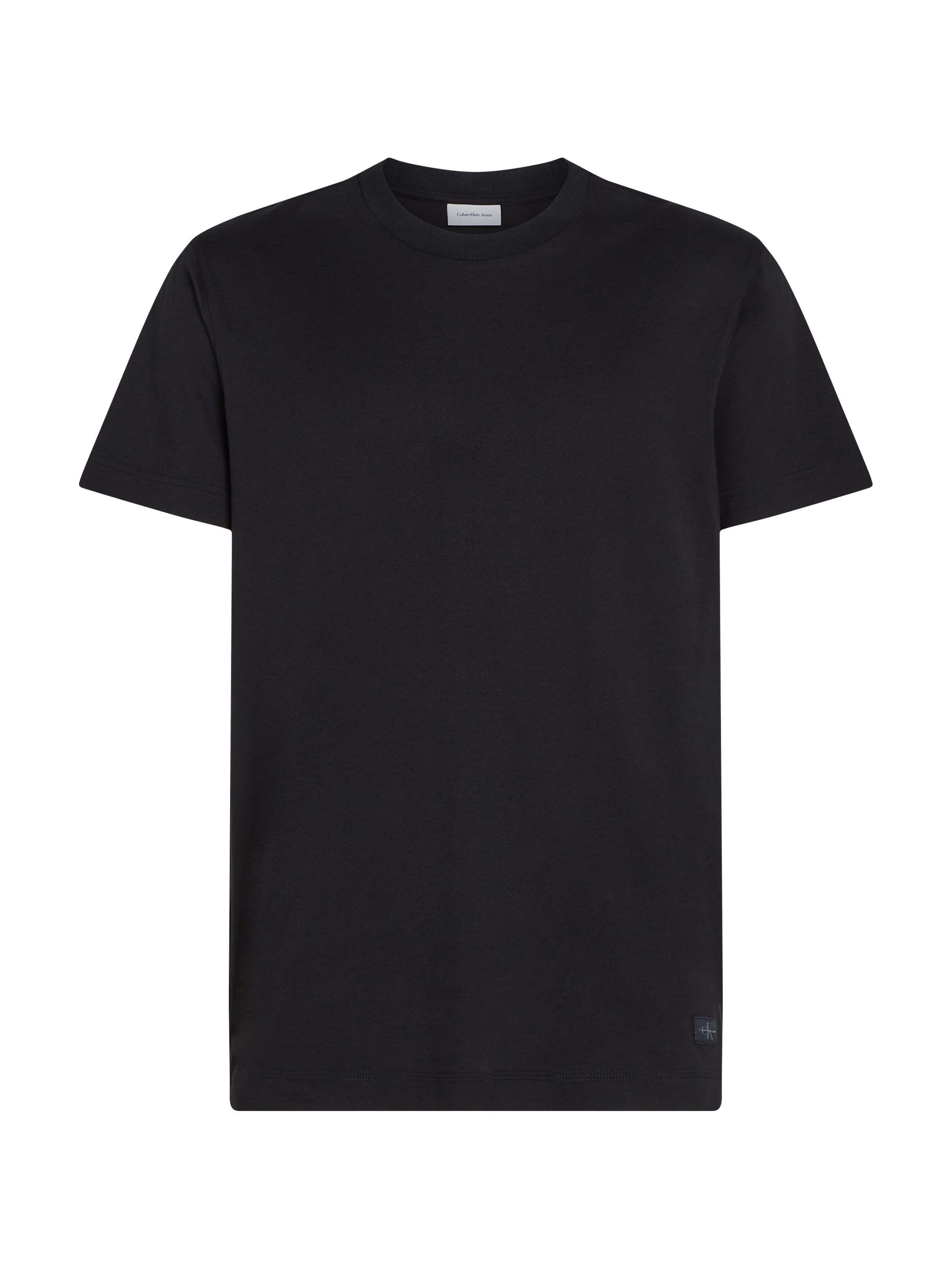 Calvin Klein Jeans Rundhalsshirt »WOVEN LABEL REGULAR TEE«, Logostickerei