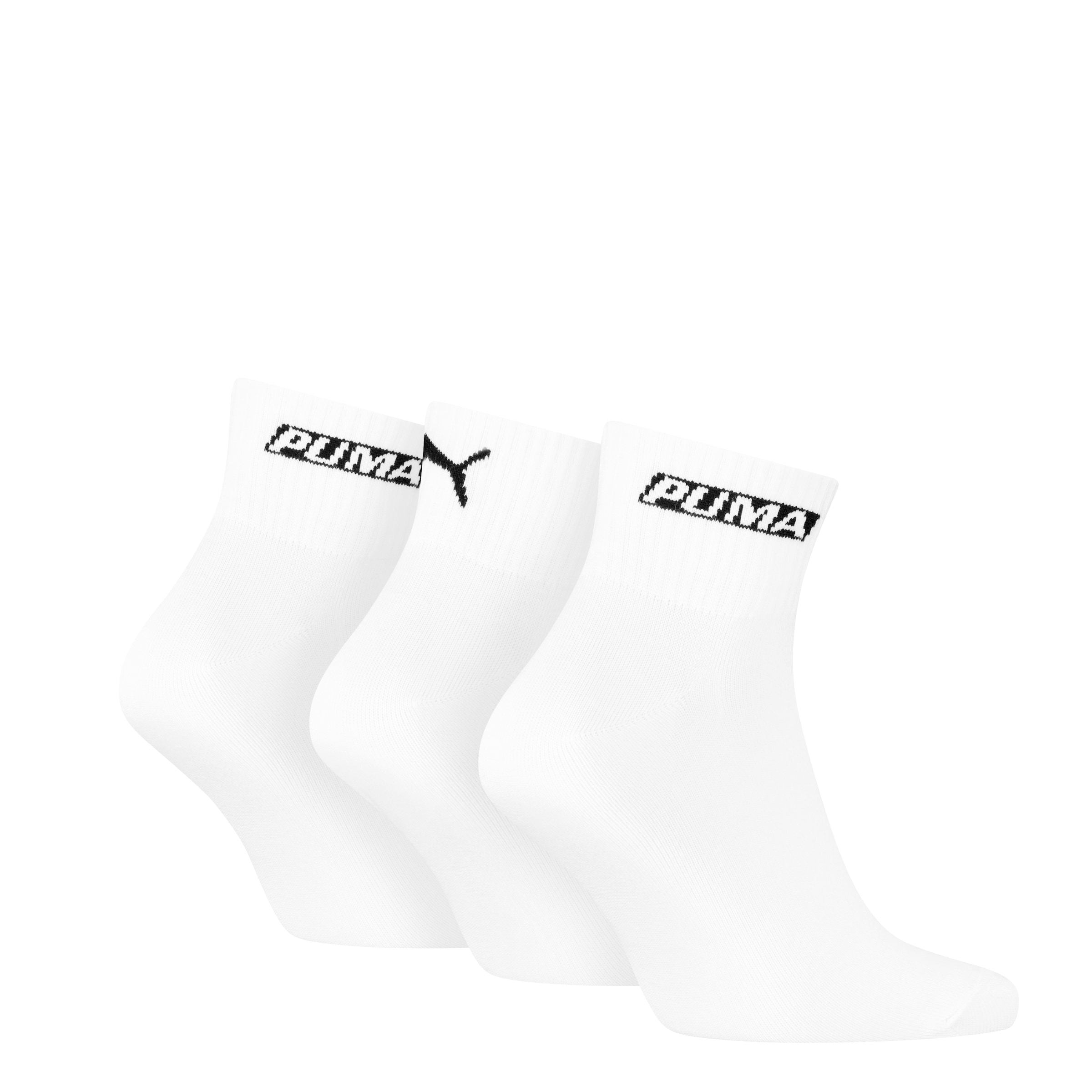 PUMA Kurzsocken »PUMA UNISEX LOGO STACKING QUARTER« 3 Paar, 