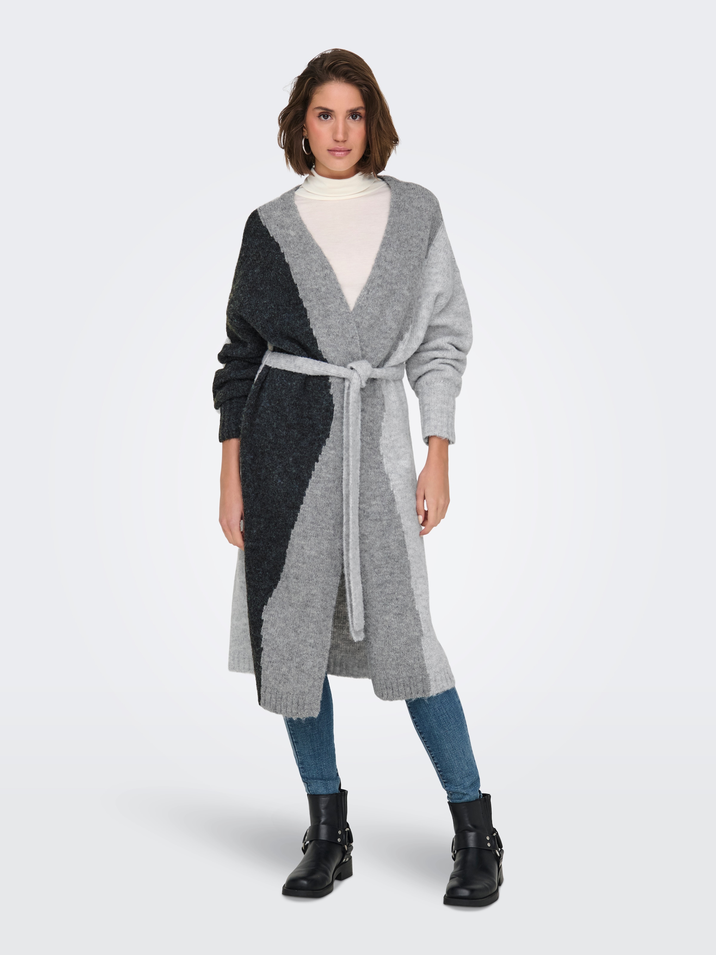 ONLY Strickjacke »ONLGRO LIFE LS BLOCK CARDIGAN KNT«