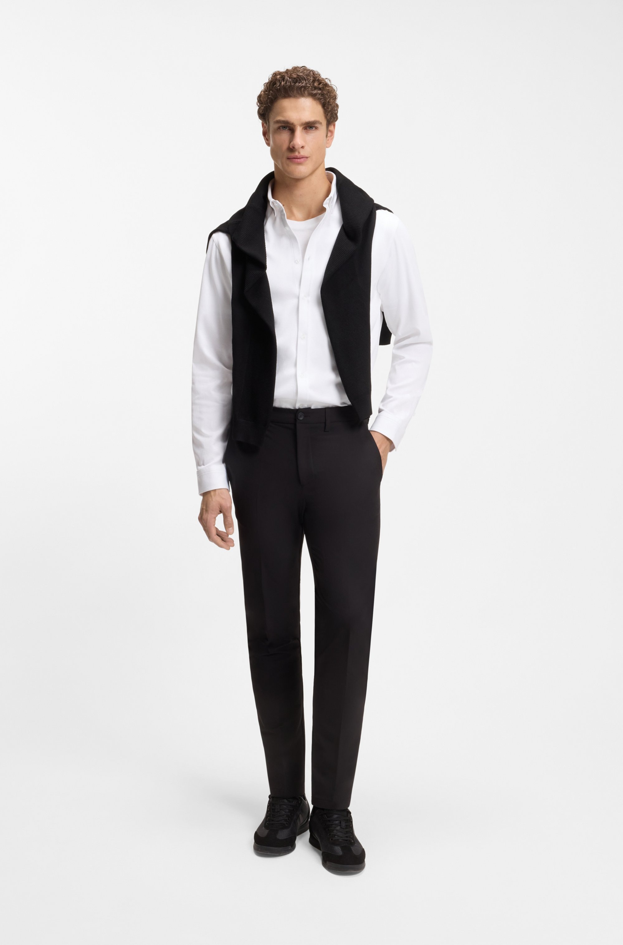 BOSS GREEN Langarmhemd »B MOTION L« mit Logo-Druck