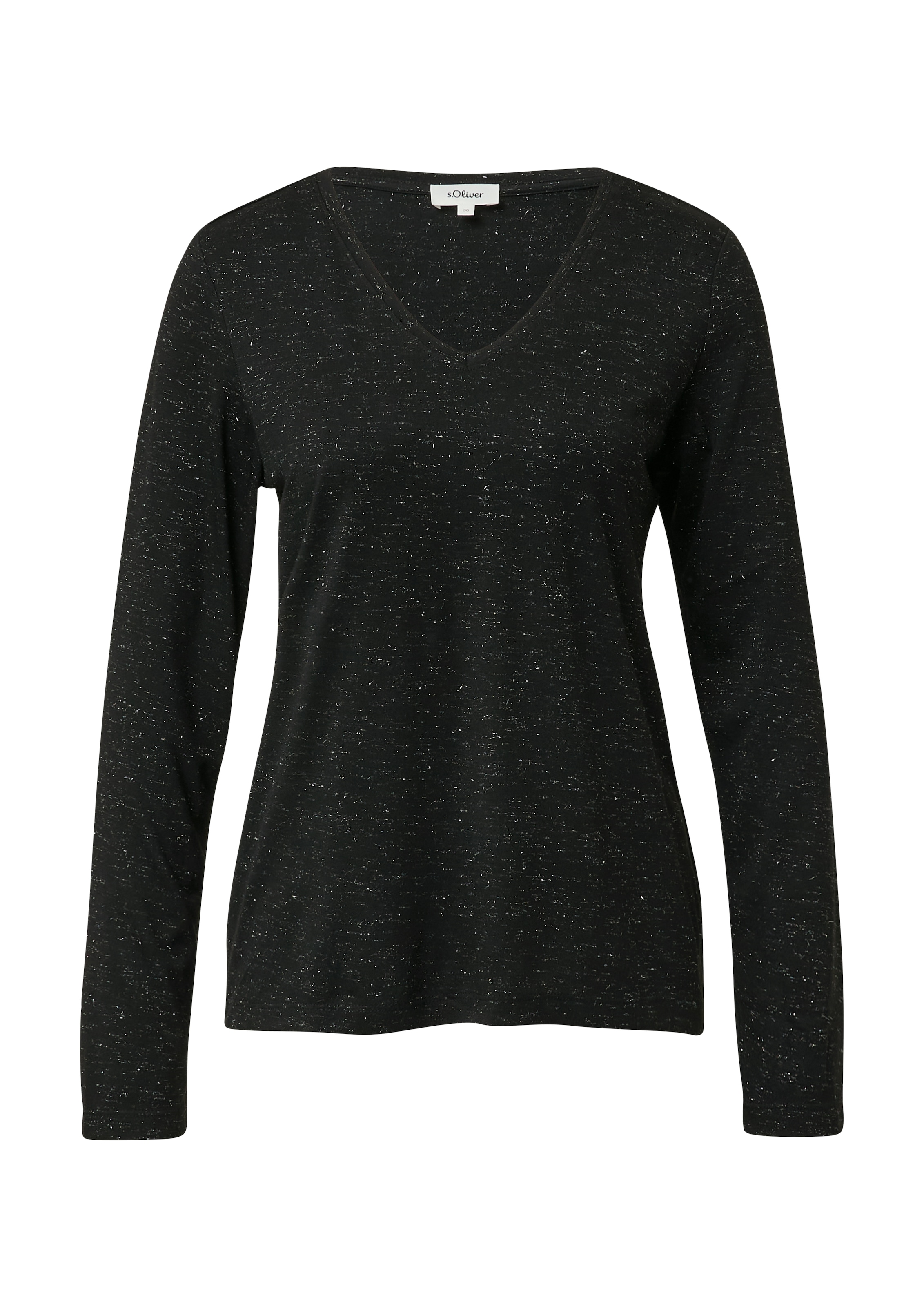 s.Oliver Langarmshirt mit V-Ausschnitt