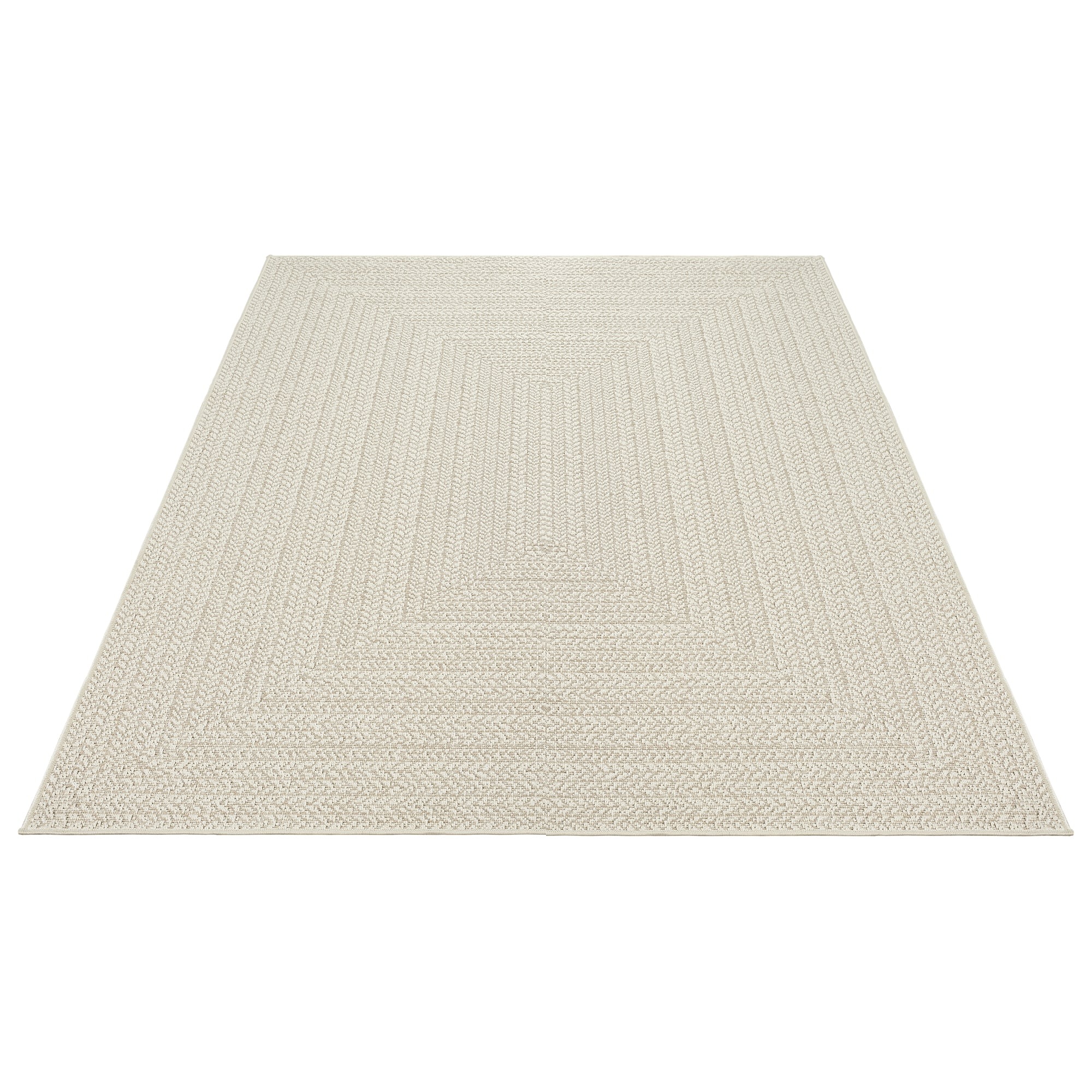 the carpet Teppich »Kansas«, rechteckig, 1 mm Höhe, moderner robuster In und Outdoor Teppich Jute Look