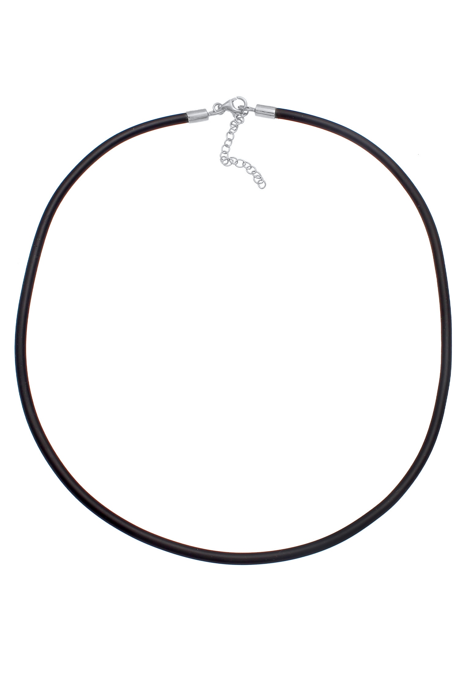 Nenalina Kette ohne Anhänger »Halskette Kautschuk-Kette Basic Kombinierbar 925 Silber«