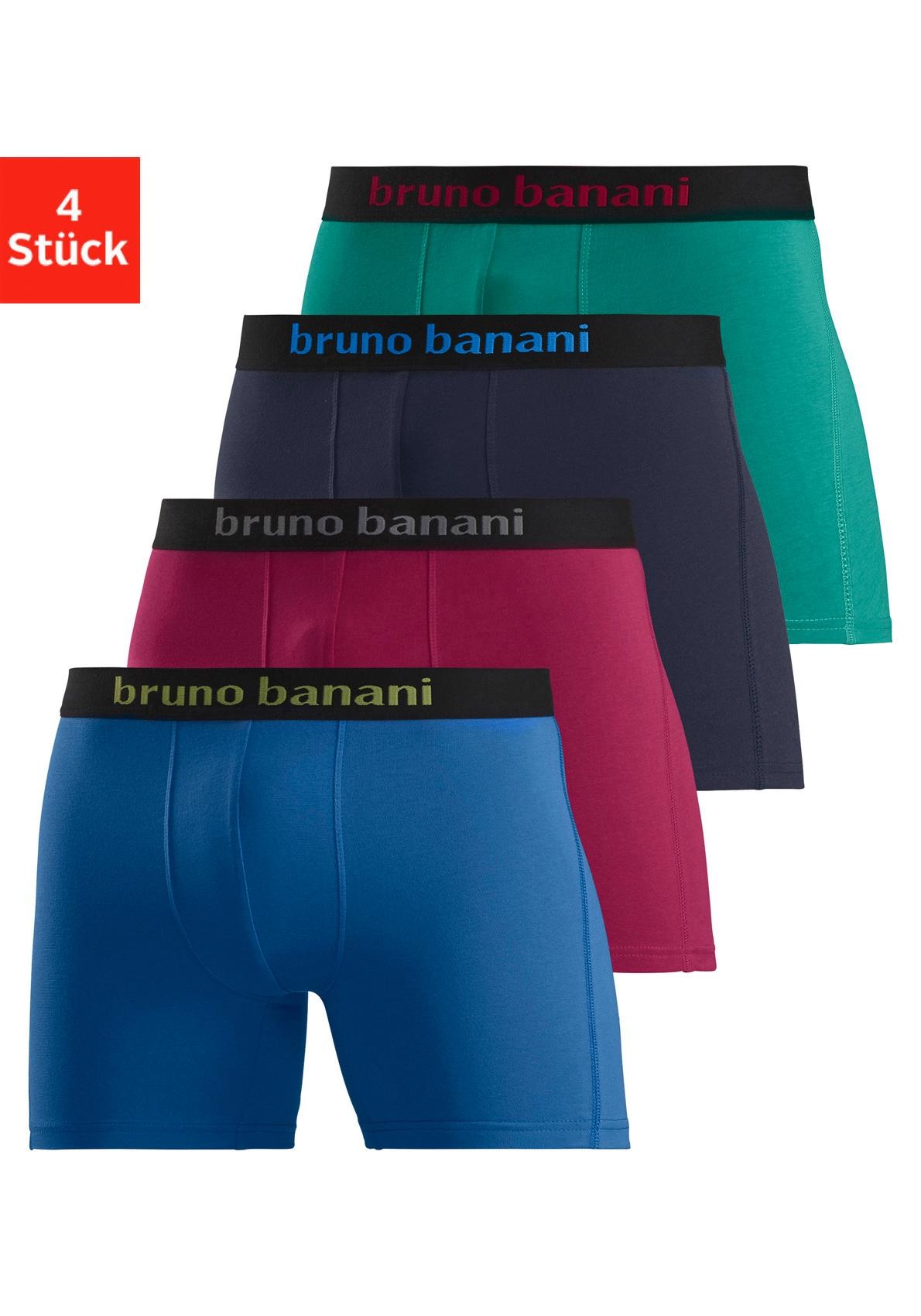 Bruno Banani Herren Boxer »Boxershorts für Herren« Packung in bunt, Größe S