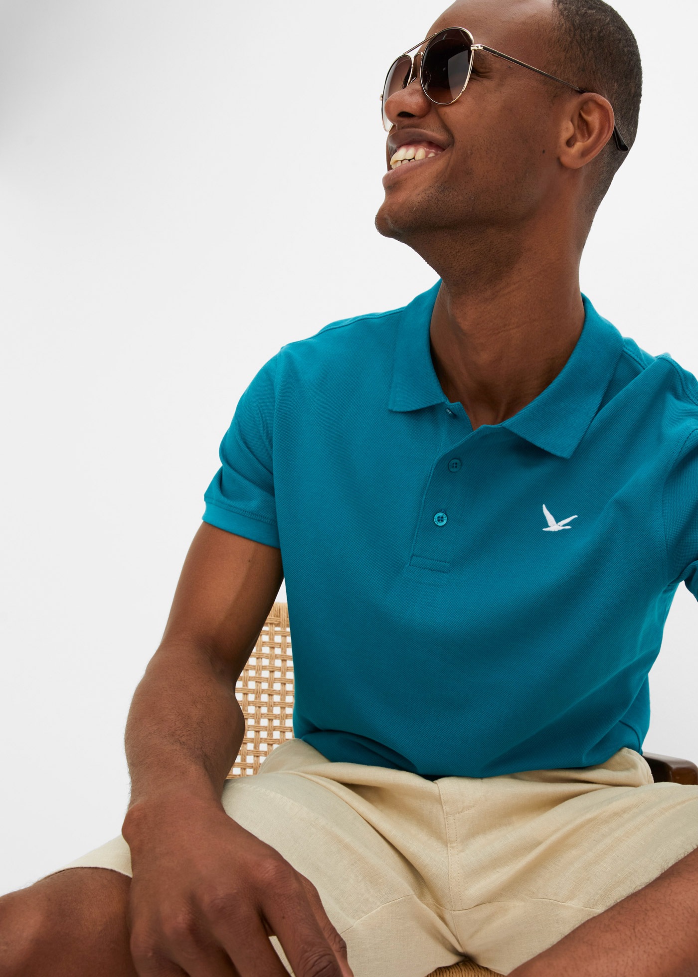 bonprix Poloshirt »Poloshirt (2er Pack) aus reiner Baumwolle« Packung, 2 Stk. Regular Fit, Kurzarm, aus Baumwolle, mit Polokragen