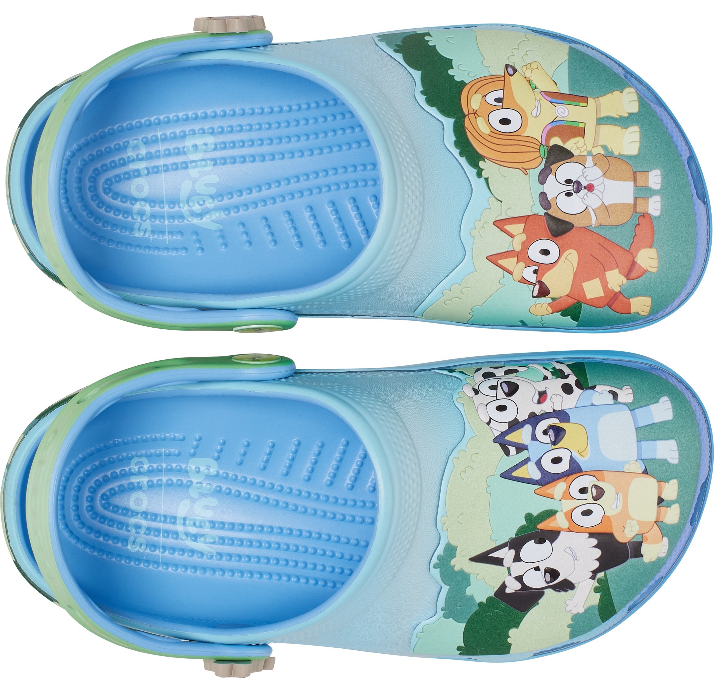 Crocs Clog »Bluey Multi Classic«  Sommerschuh, Hausschuh, Strandschuh mit süßen Tiermotiven