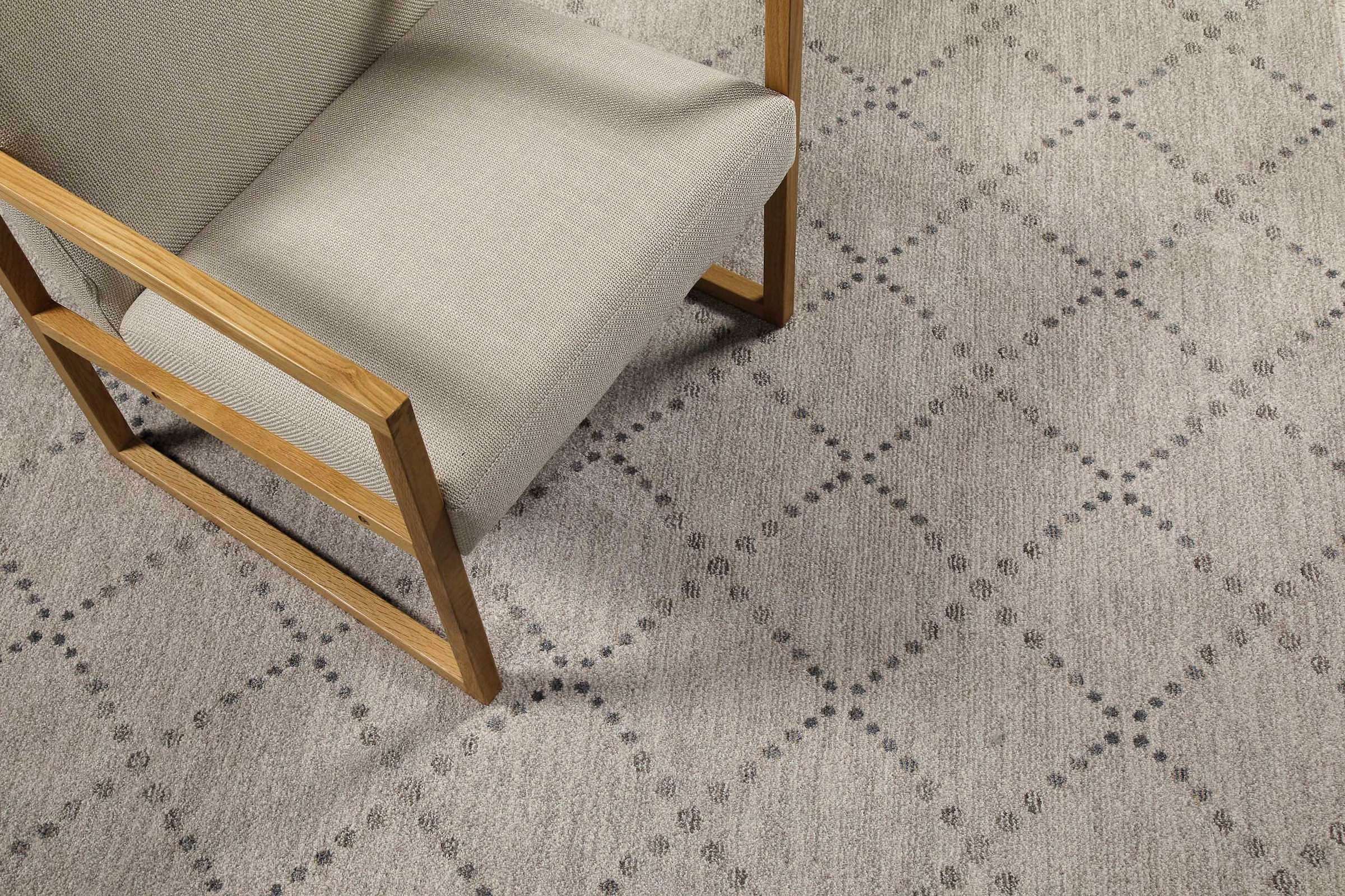 OTTO home Teppich »Thoren« rechteckig 12 mm Höhe weicher Kurzflor, Rautenmuster mit Fransen, Wohnzimmer, Schlafzimmer