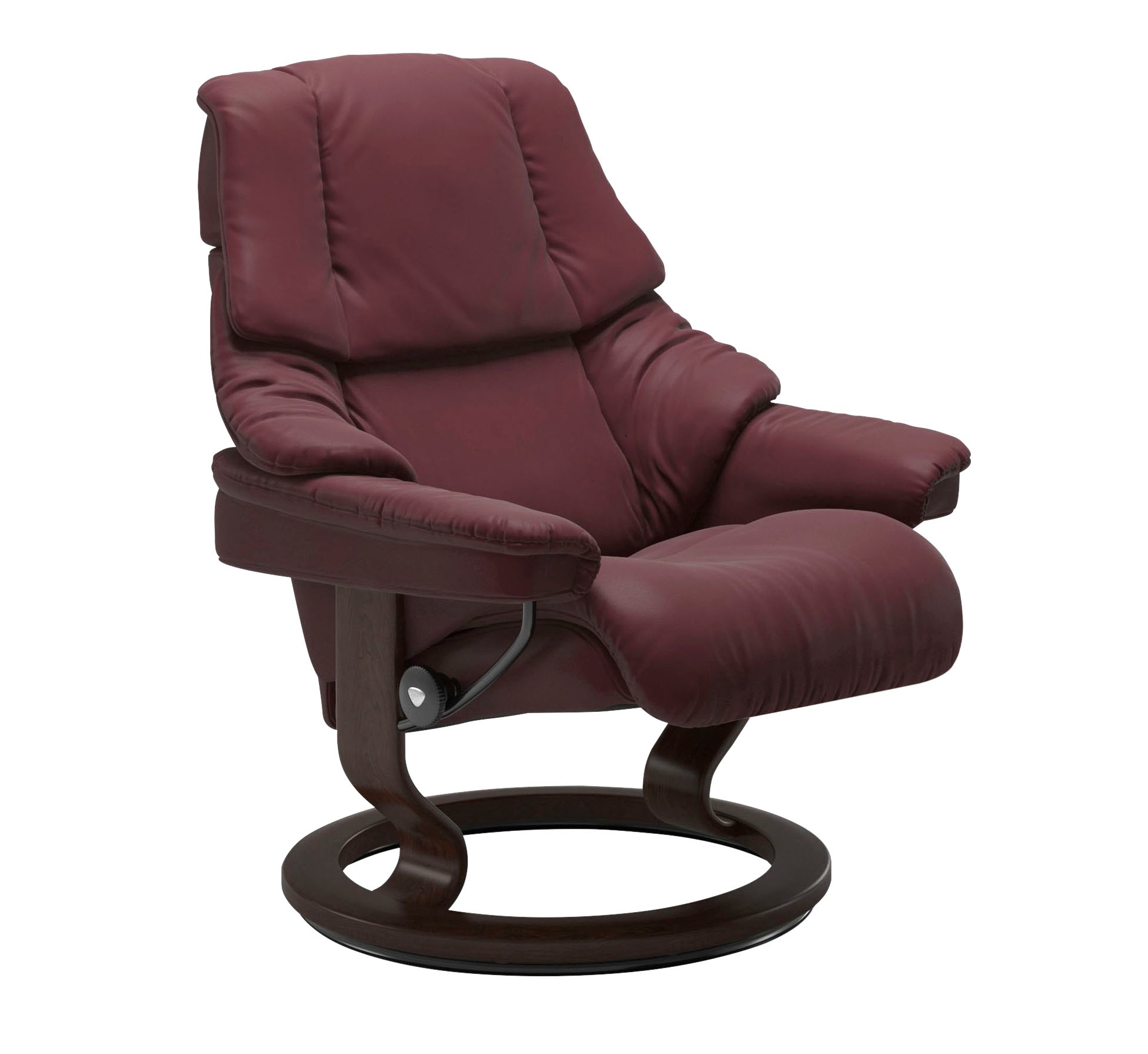 Stressless® Relaxsessel »Reno« Set, Relaxsessel mit Hocker,  mit Hocker, mit Classic Base, Größe S, M & L, Gestell Braun