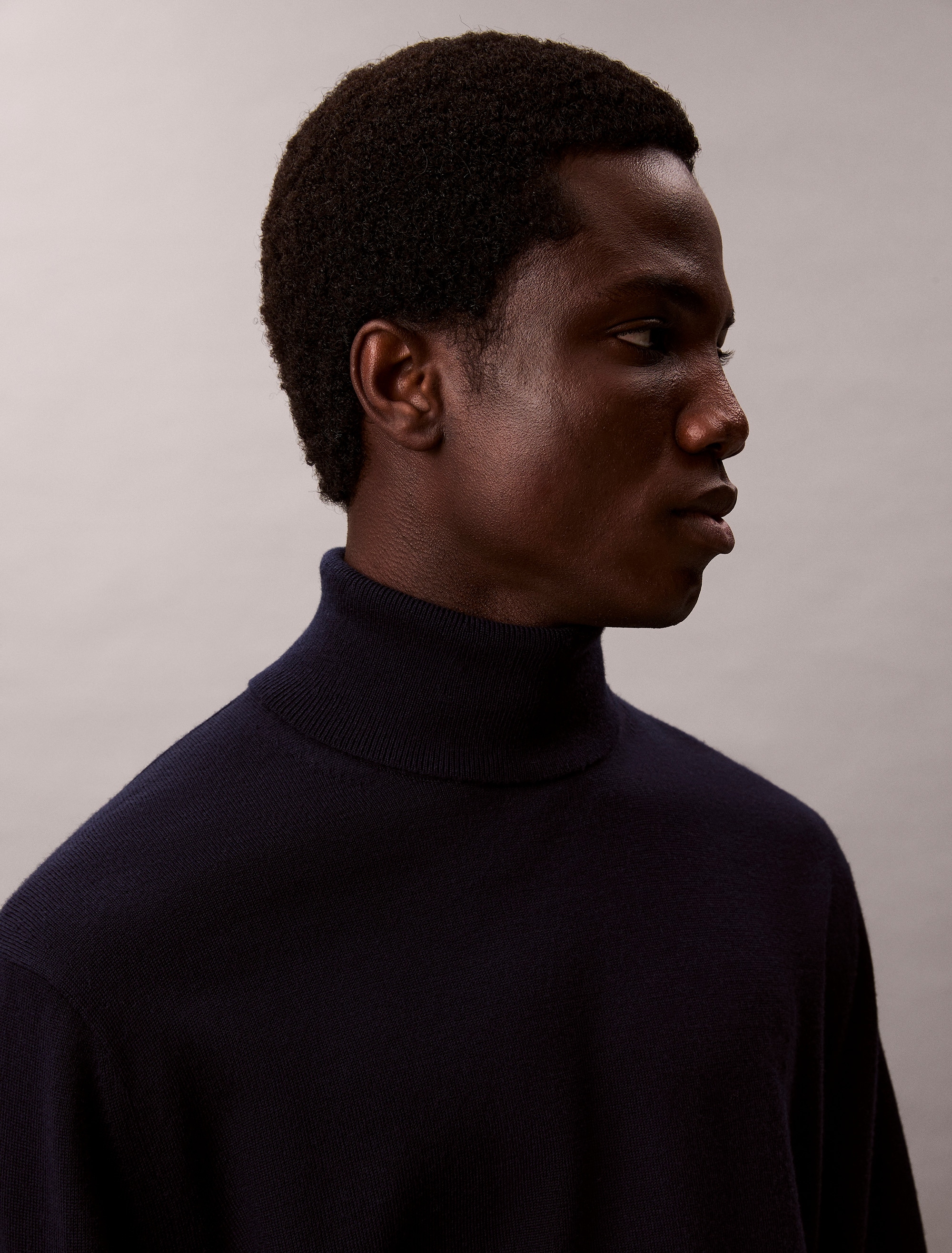Calvin Klein Rollkragenpullover »LS 100% MERINO T-NECK 14GG«, Mit Rundhalsausschnitt, regular fit