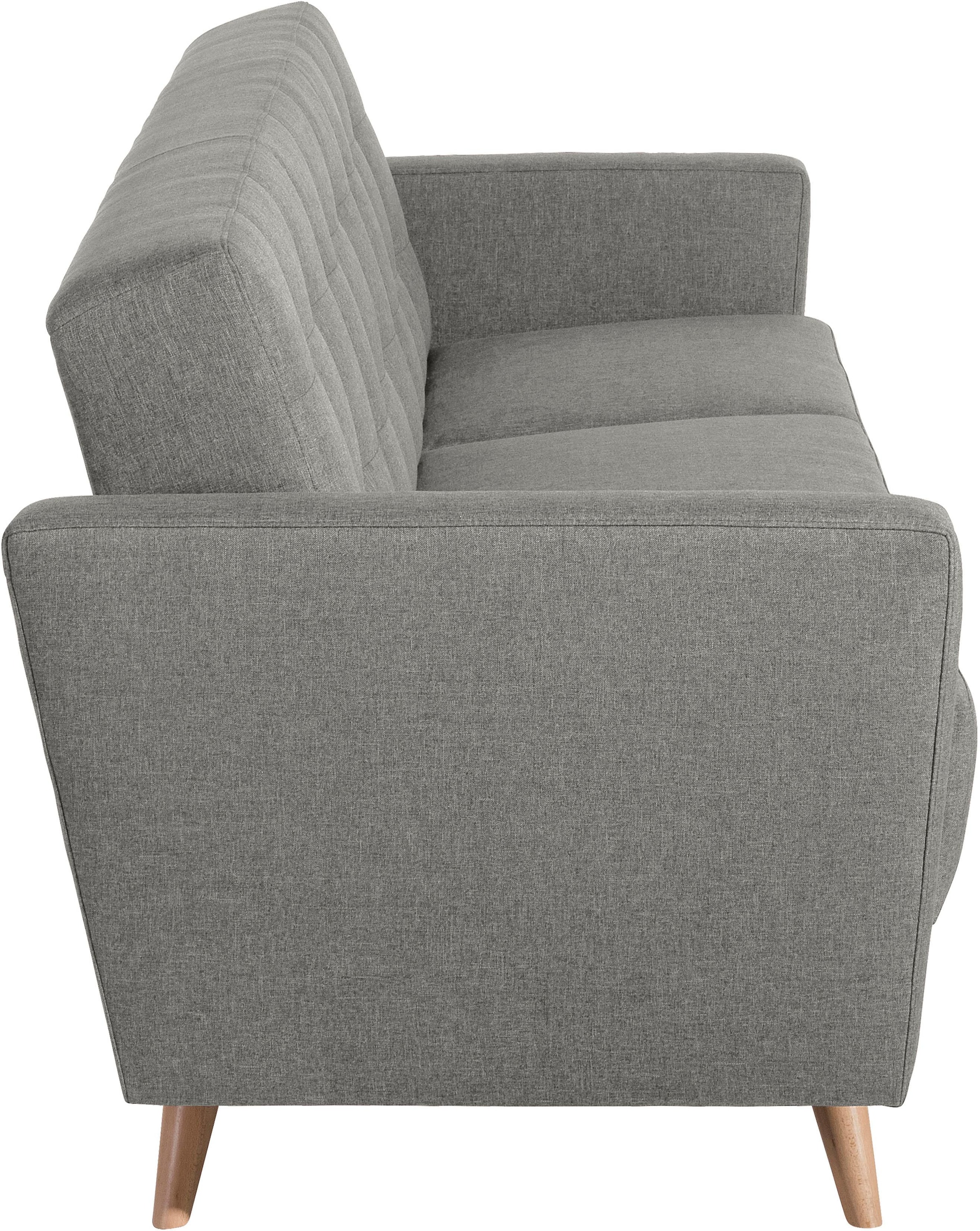 Max Winzer® 3-Sitzer »Julius Kippcouch mit komfortablem Federkern, klassisch und modern«, Schlafsofa, inklusive Bettfunktion & Bettkasten, Breite 224 cm
