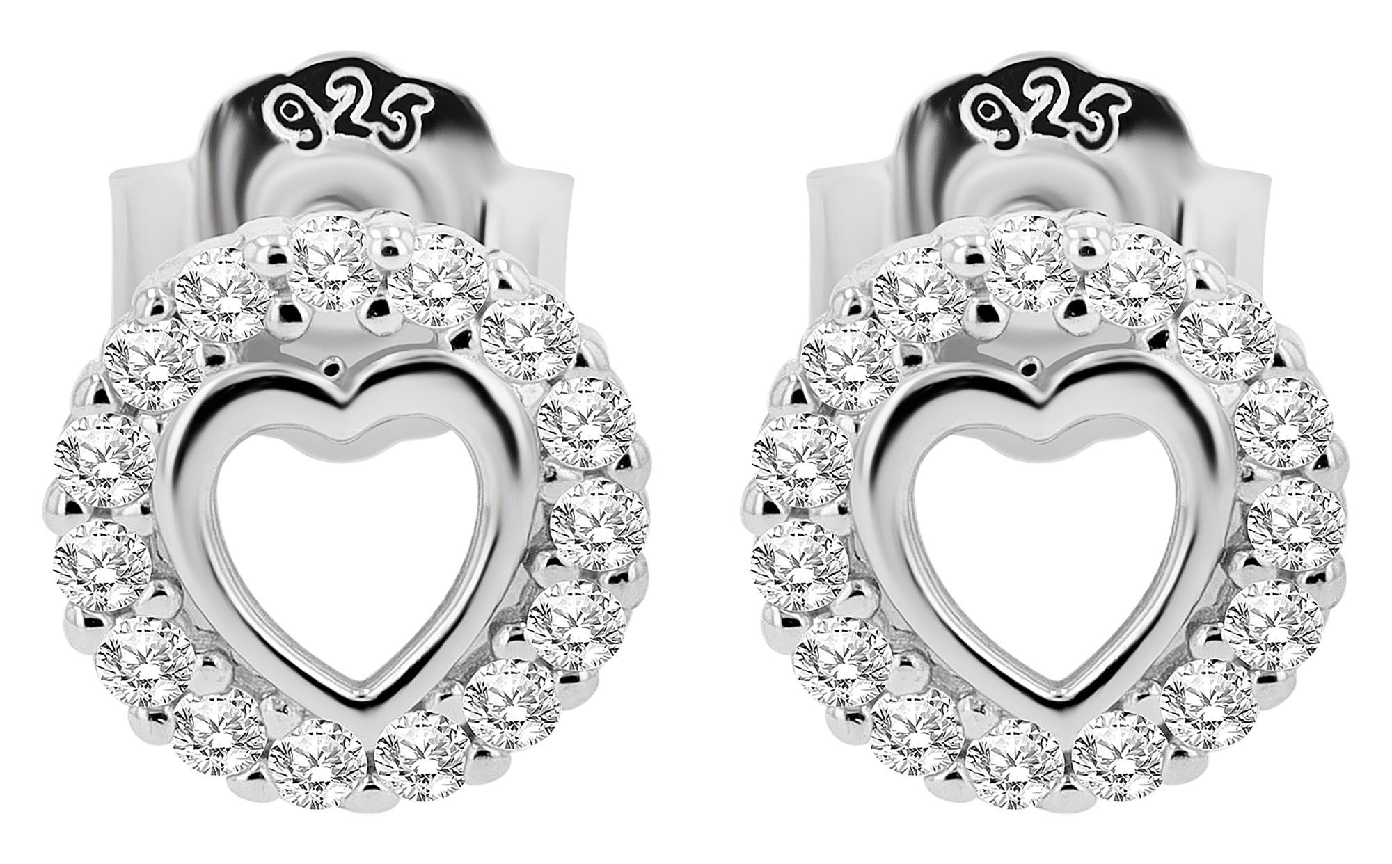 Adelia´s Paar Ohrstecker »Damen Ohrringe ¿ Ohrstecker aus 925 Silber«