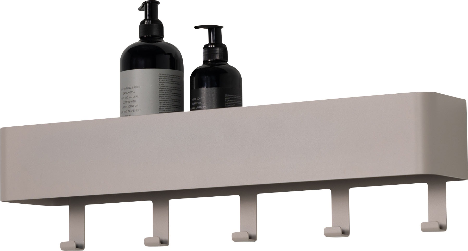 Spinder Design Garderobenhaken »Multi 5«, (1 St.), 2-in-1 Wandregal + Garderobe