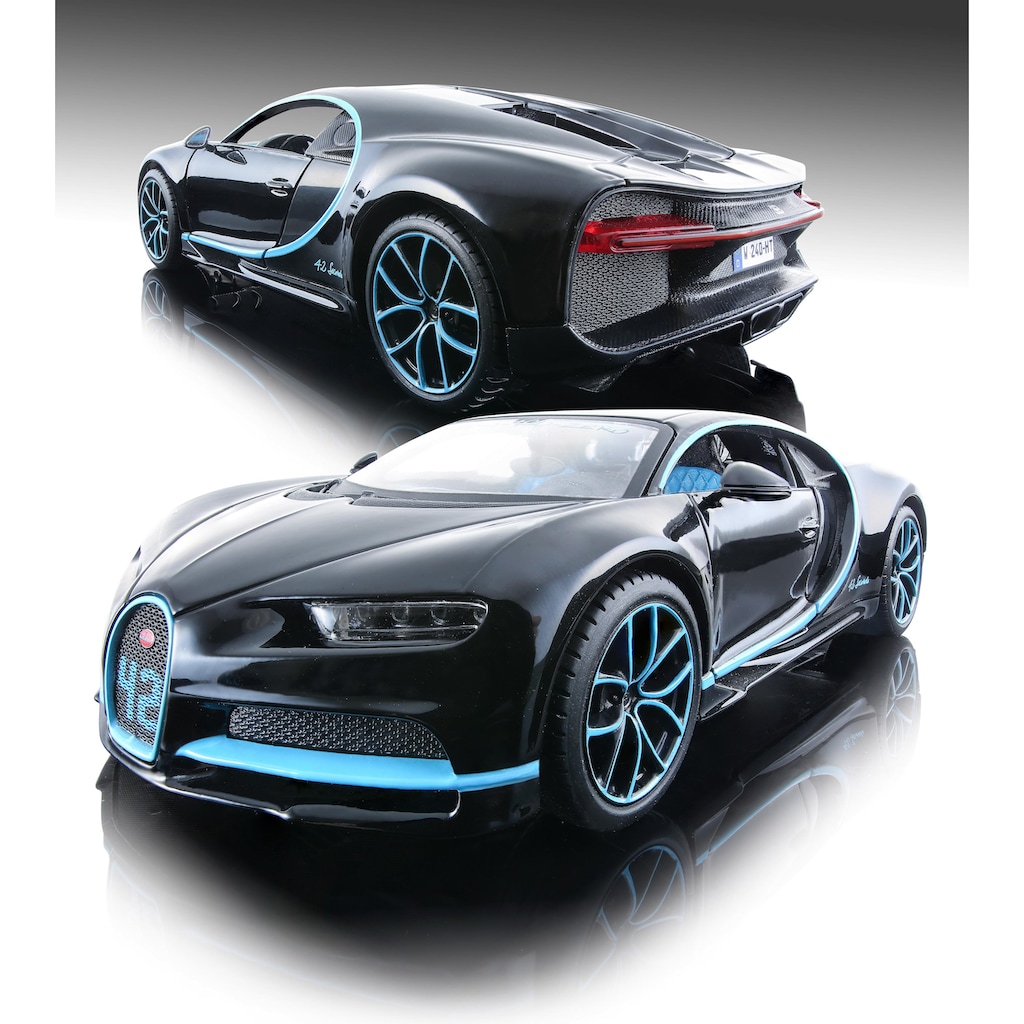 Maisto® Sammlerauto »Bugatti Chiron, 1:24, schwarz«, 1:24