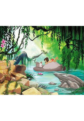 Fototapete »Jungle book swimming with Baloo«