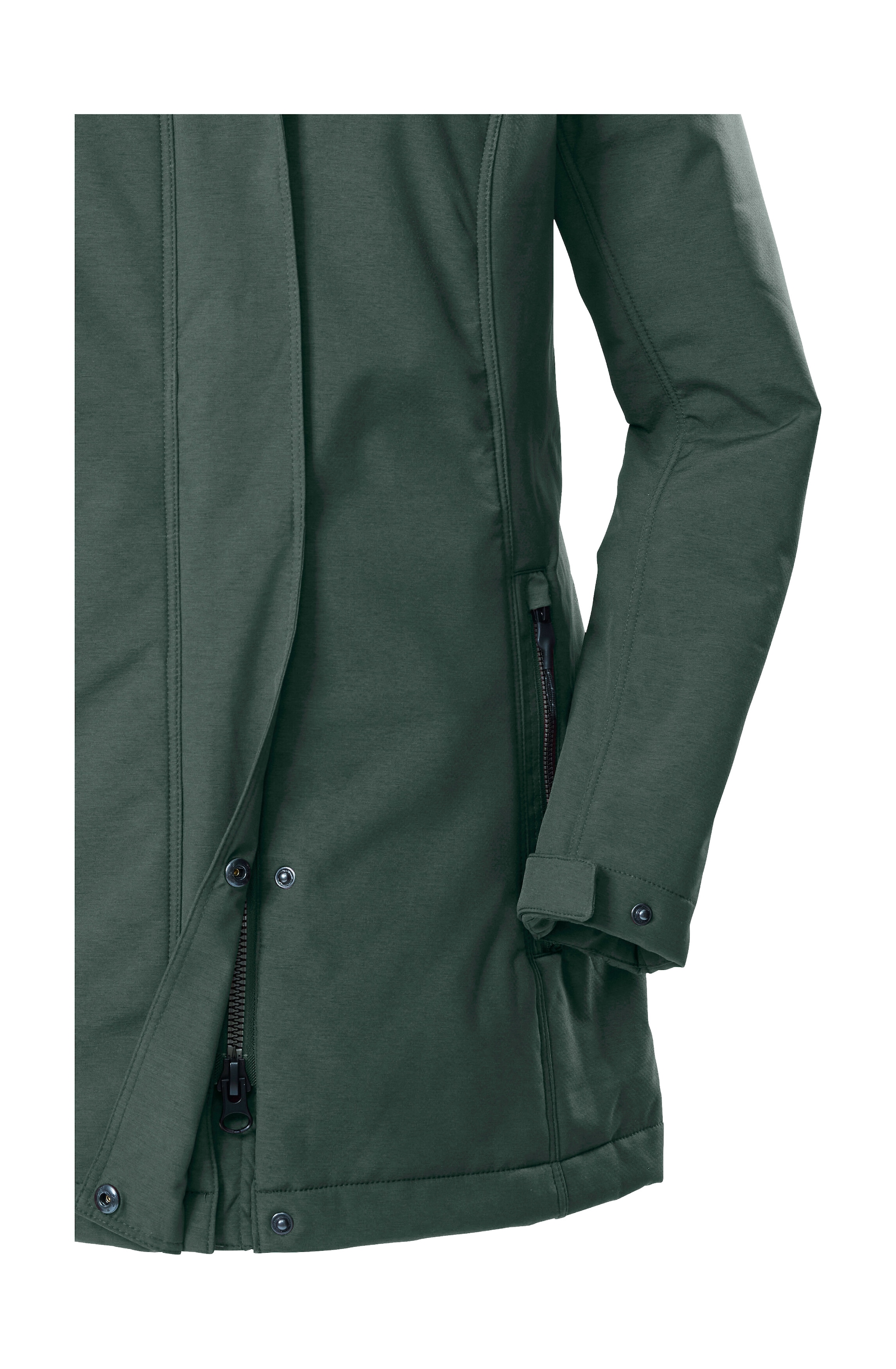 G.I.G.A. DX by killtec Softshellparka »GW 36 WMN SFTSHLL PRK«, Softshellparka: wasserdicht, Teddyfell, 2-Wege-Reißverschluss
