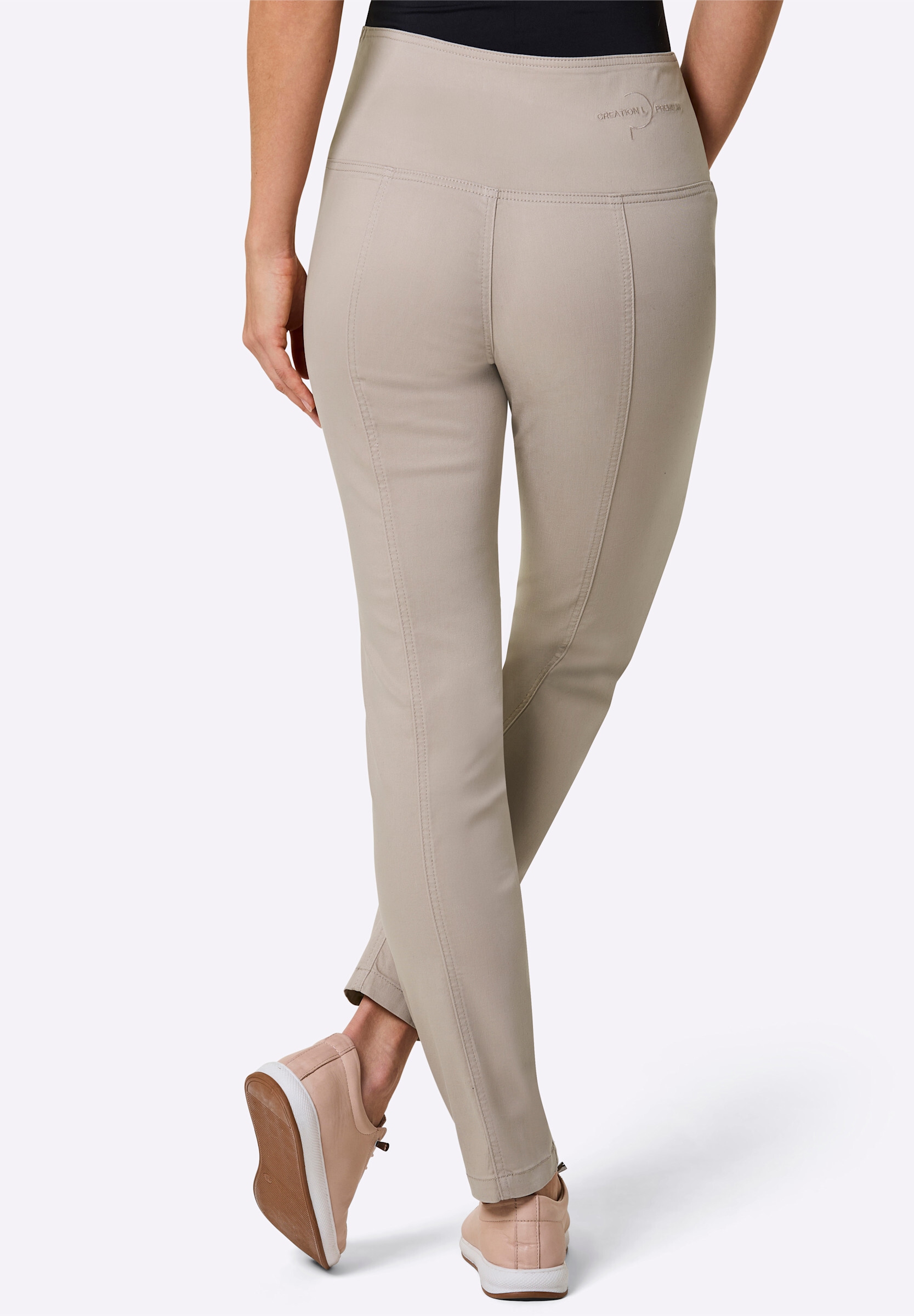 creation L Bequeme Jeans »Baumwoll-Lyocell-Jeans High-waist-Jeans mit Komfort-Bund«