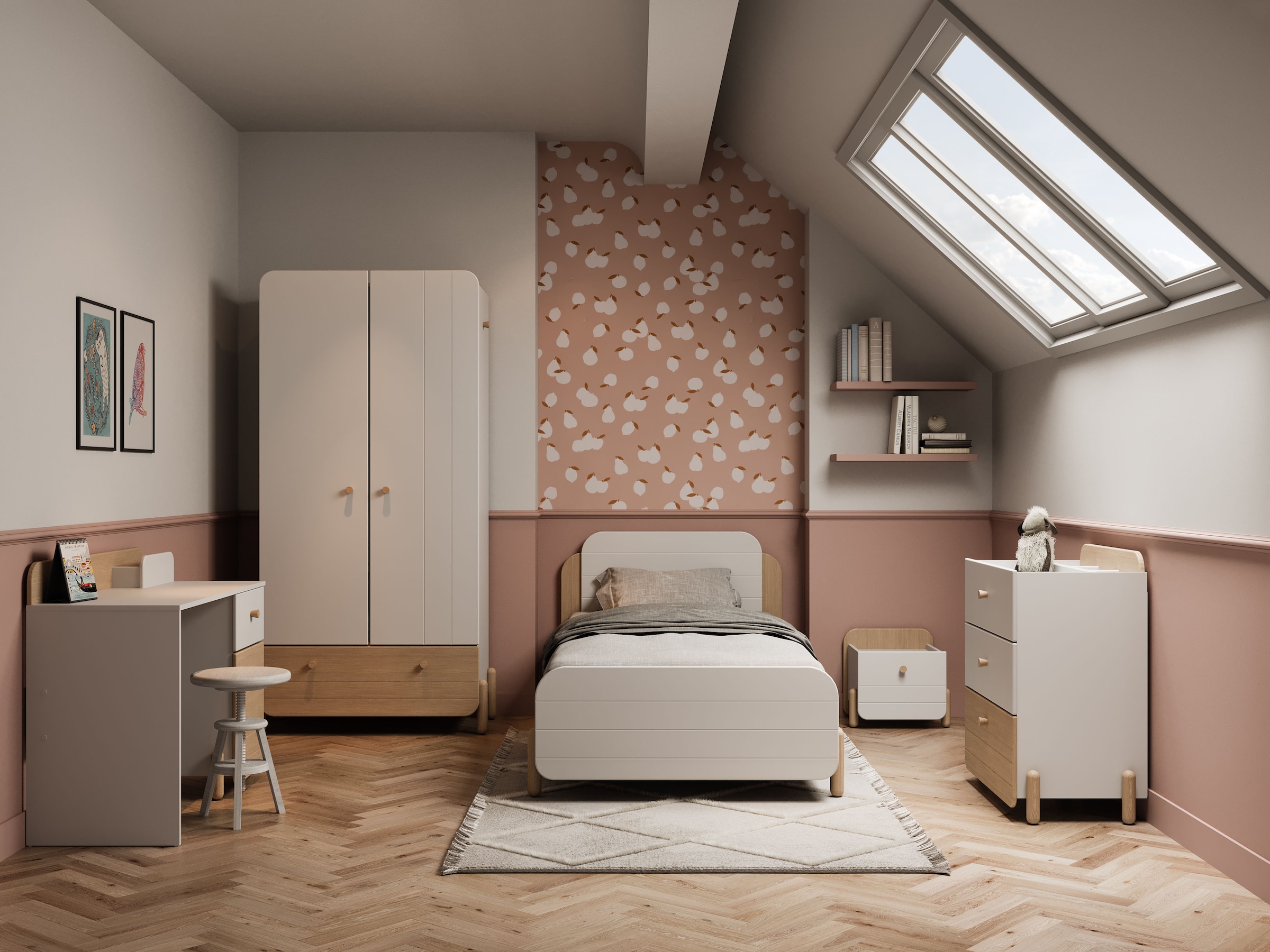 Demeyere GROUP Kinderkleiderschrank »Edaj«, Kinderkleiderschrank 1 Schublade