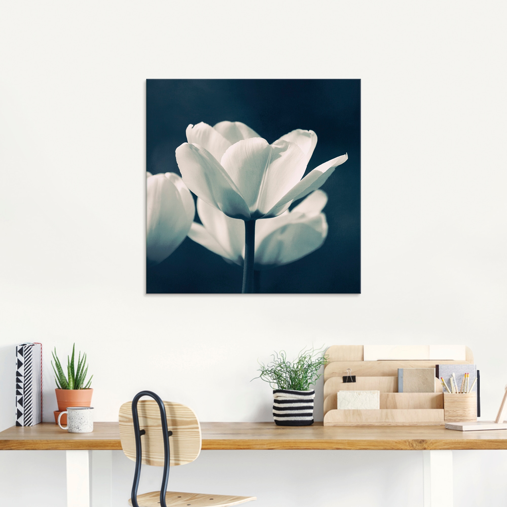 Artland Glasbild »Blue Velvet«, Blumen, (1 St.), in verschiedenen Größen