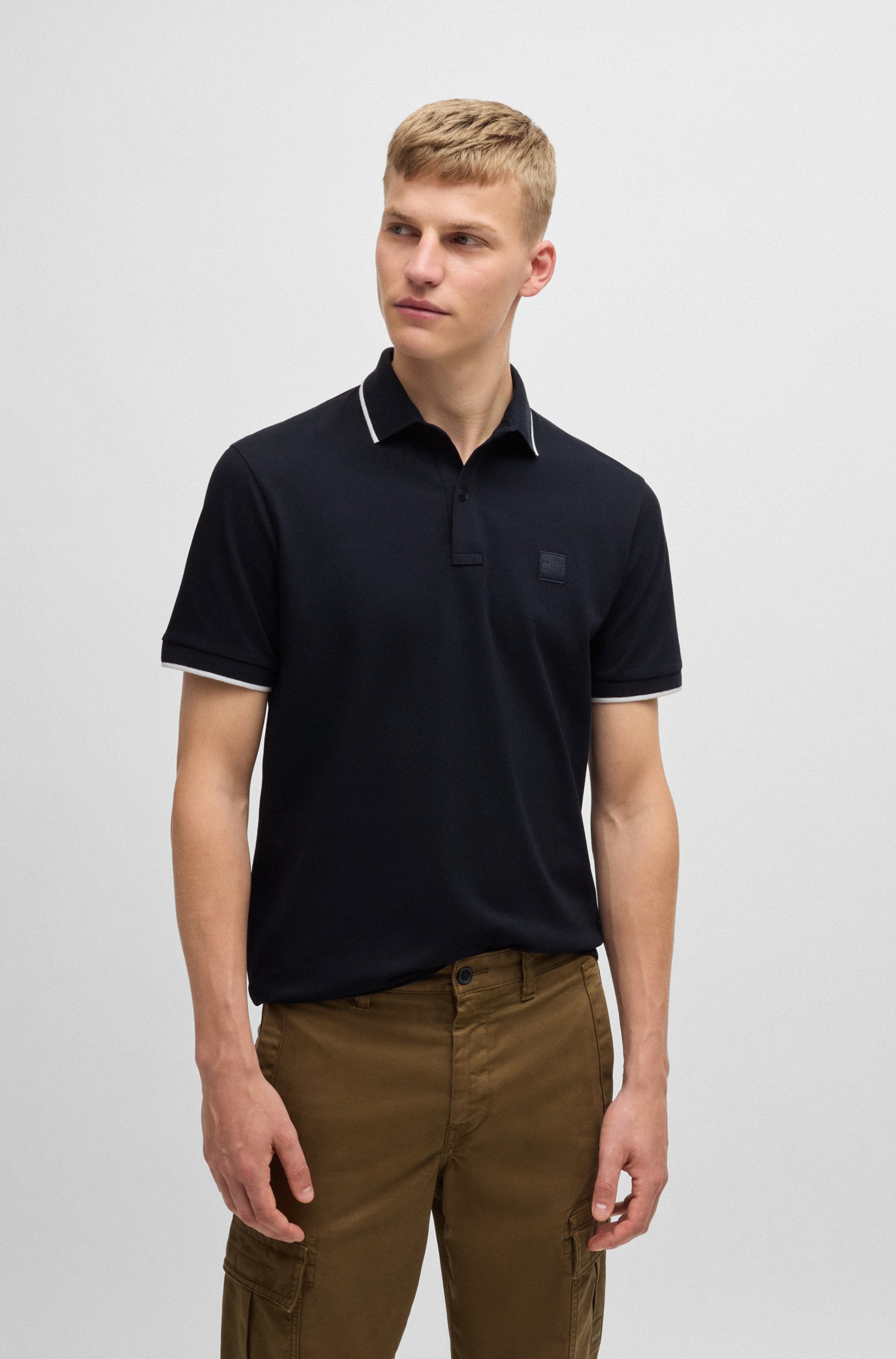 BOSS ORANGE Poloshirt »Passertip«, mit BOSS Logo-Badge