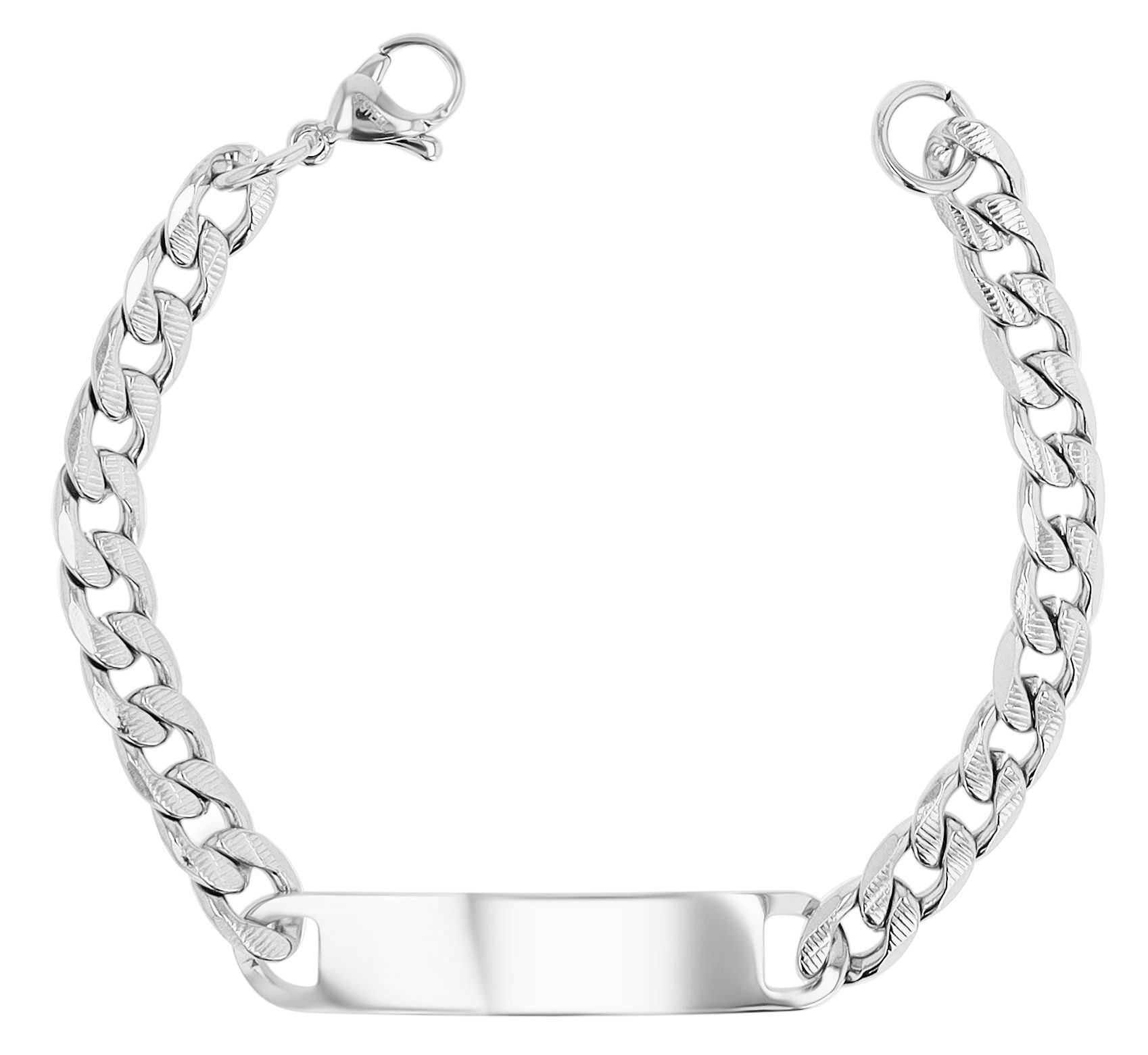 Adelia´s Panzerarmband »Damen Armband ¿ Panzerarmband aus Edelstahl 18 cm«