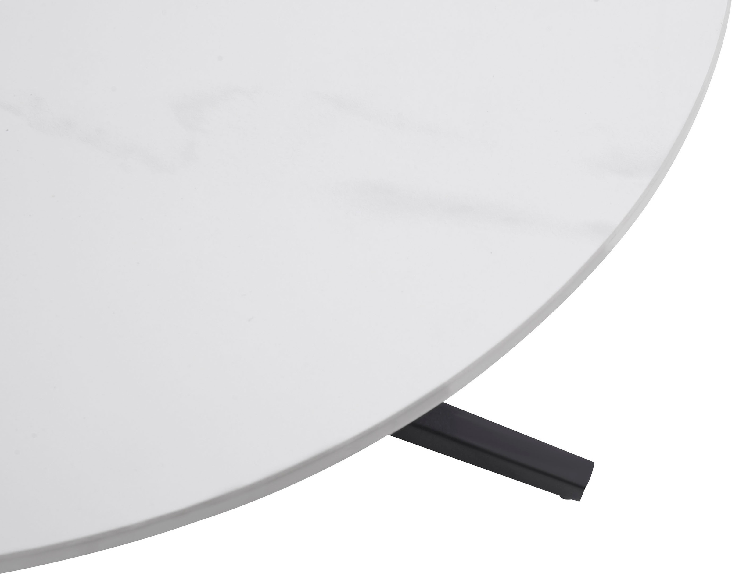 byLIVING Couchtisch »Cup« 1 Stk. tlg. modernes, rundes Design in Keramikoptik mit Kreuzgestell, 70cm