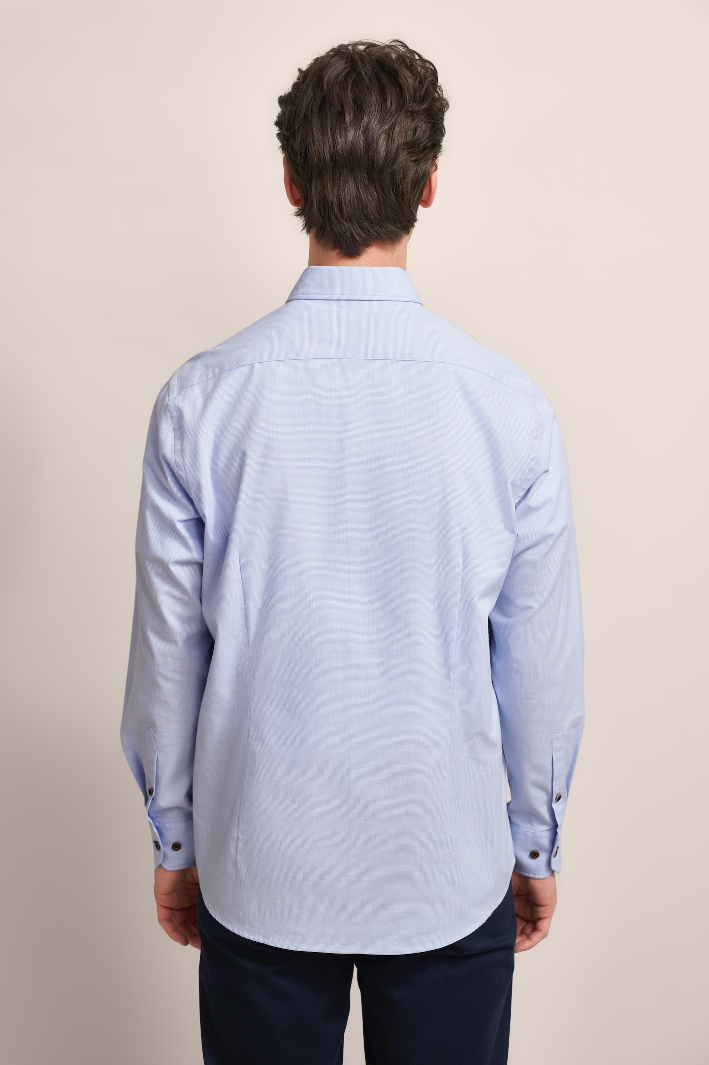 bugatti Langarmhemd, aus 100 % Baumwolle
