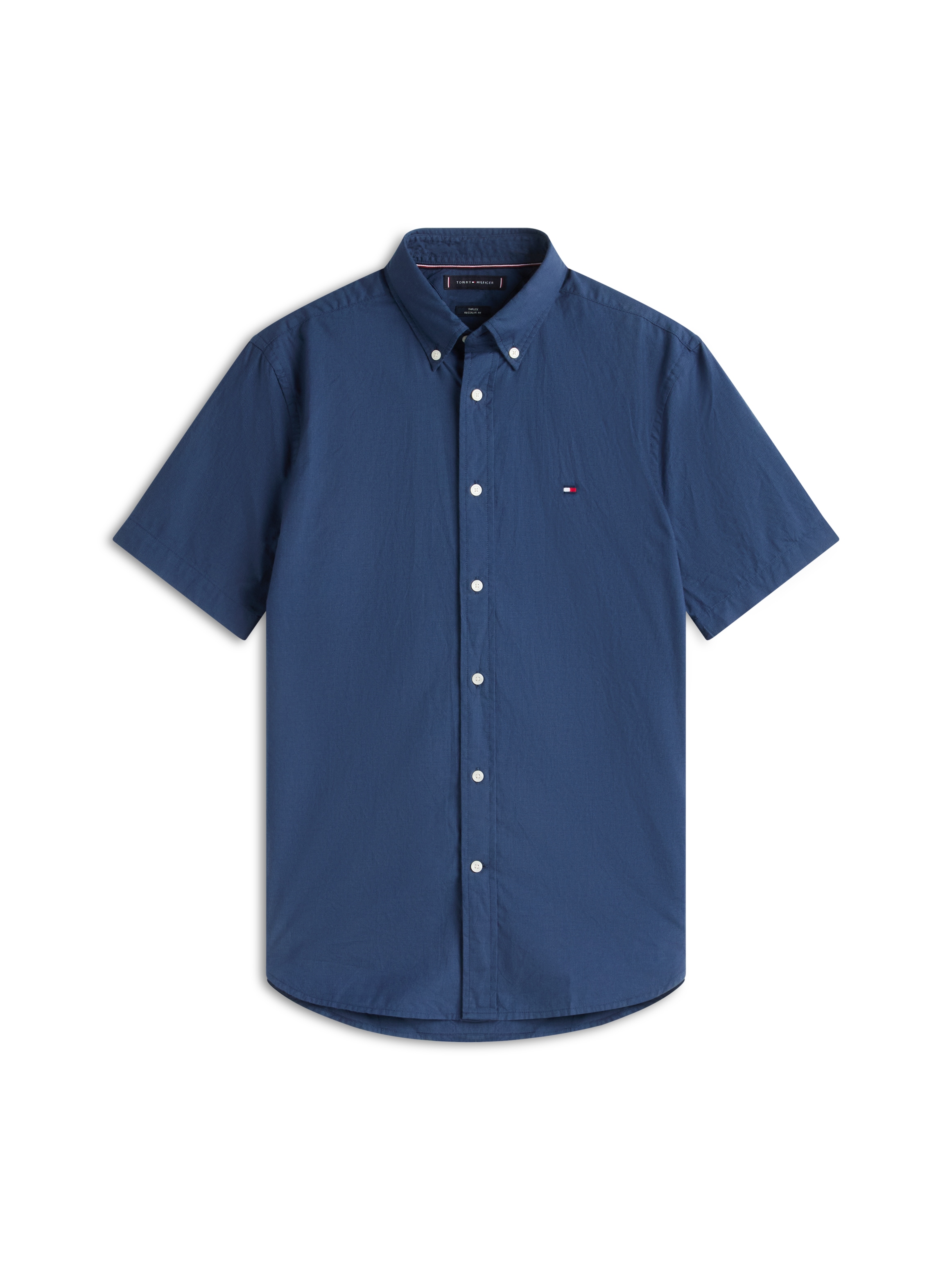 Tommy Hilfiger Kurzarmhemd »FLEX POPLIN HOUNDSTOOTH« Regular fit mit normalem Hemdkragen