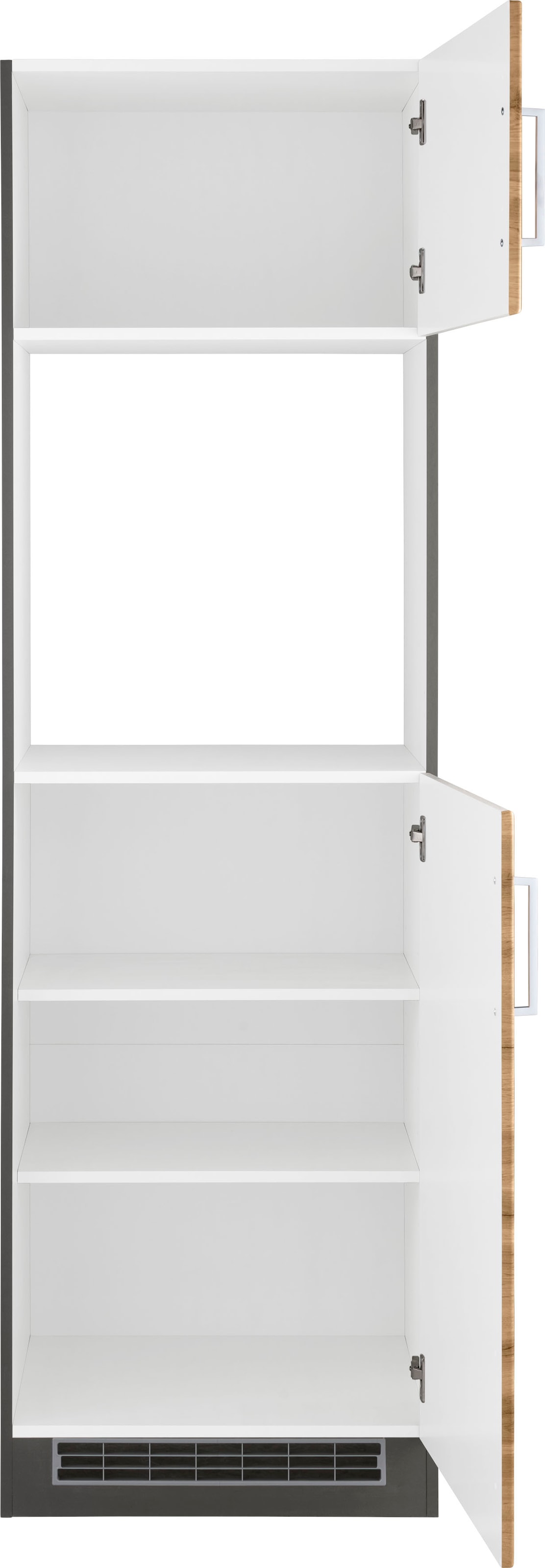 KOCHSTATION Backofenumbauschrank »KS-Stockholm«, 60 cm breit, hochwertige MDF-Fronten mit Fräsung