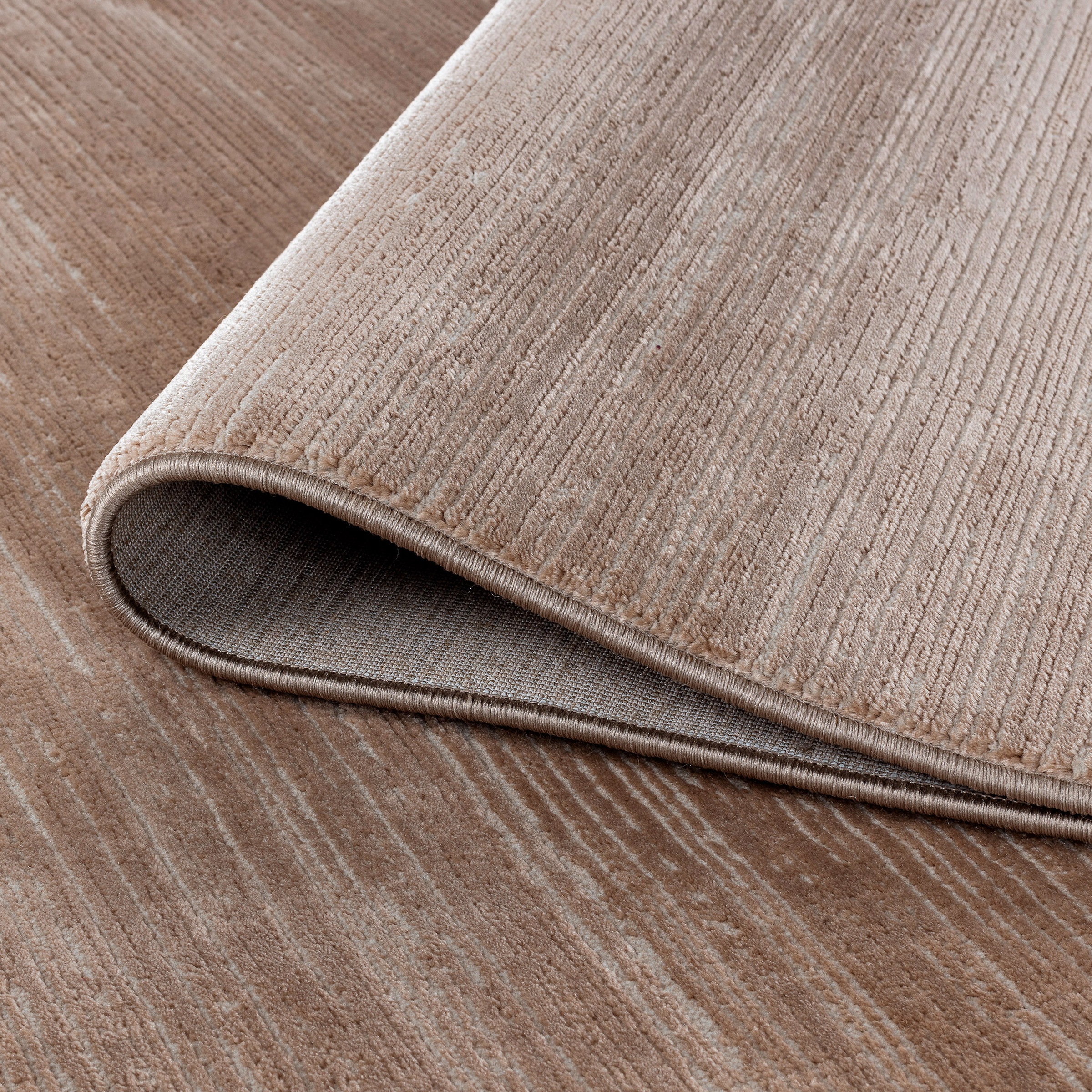 Sehrazat Teppich »LIMA , auch als Läufer und in RUnd« rechteckig 10 mm Höhe Kurzflor, Linienstruktur, leichter Glanz, Wohnzimmer