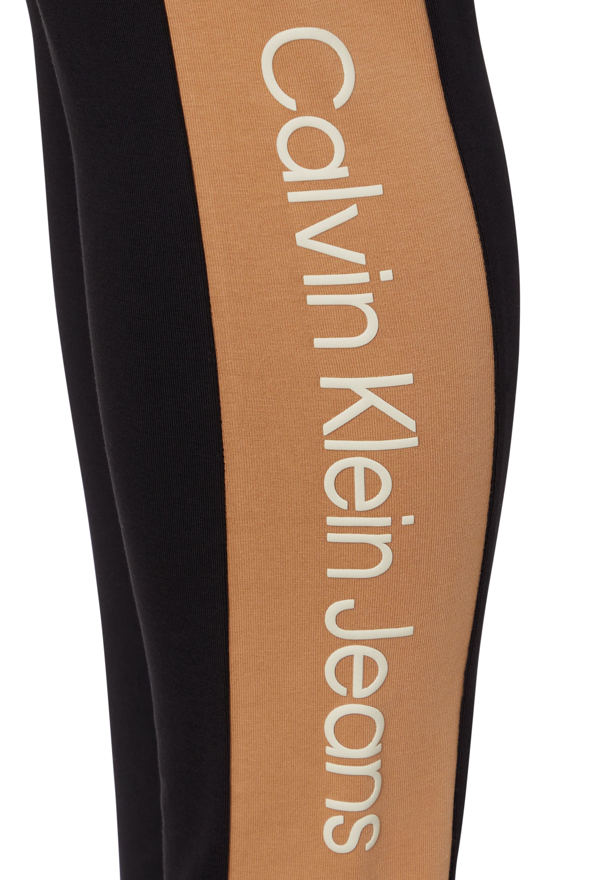 Calvin Klein Jeans Leggings »COLOR BLOCKING LEGGINGS«, mit CK-Schriftzug in  Kontrastfarbe bei OTTO