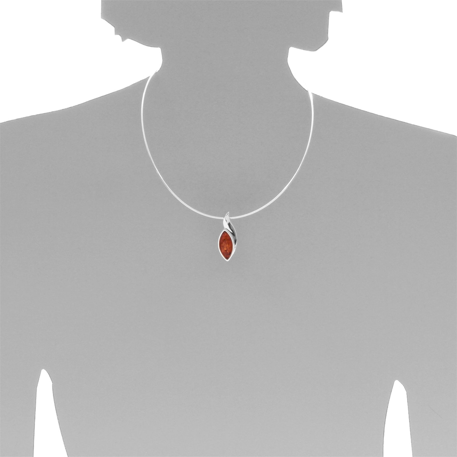 OSTSEE-SCHMUCK Kettenanhänger »- Gleiter-Ranva - Silber 925/000 - Bernstein«