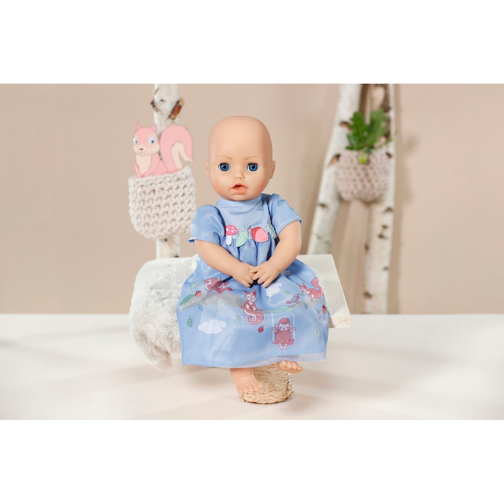 Baby Annabell Puppenkleidung »Kleid blau Eichhörnchen, 43 cm«