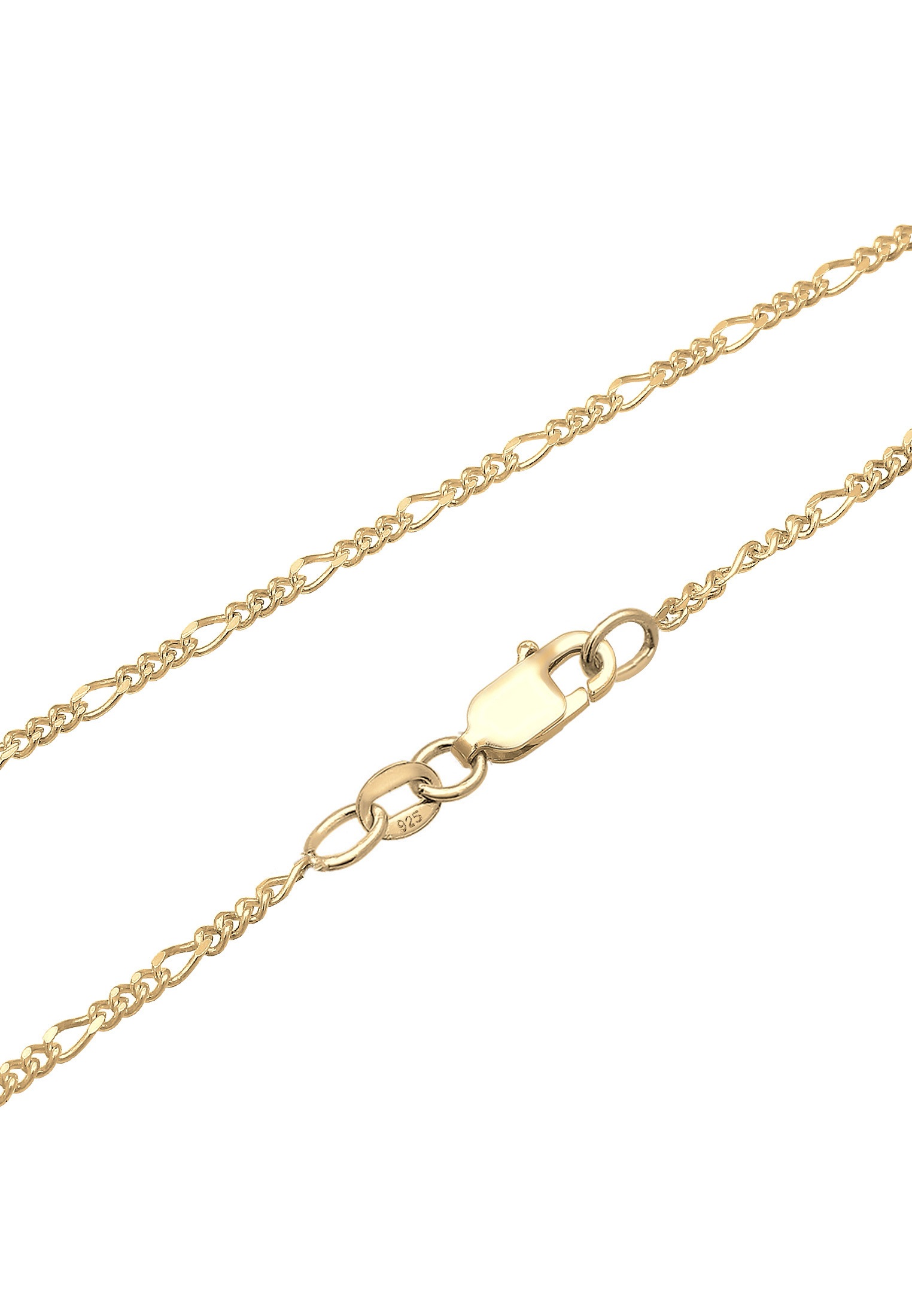 Elli Silberkette »Halskette Herz Kristalle Figaro 925 Silber, mit Kristallen von Swarovski®«