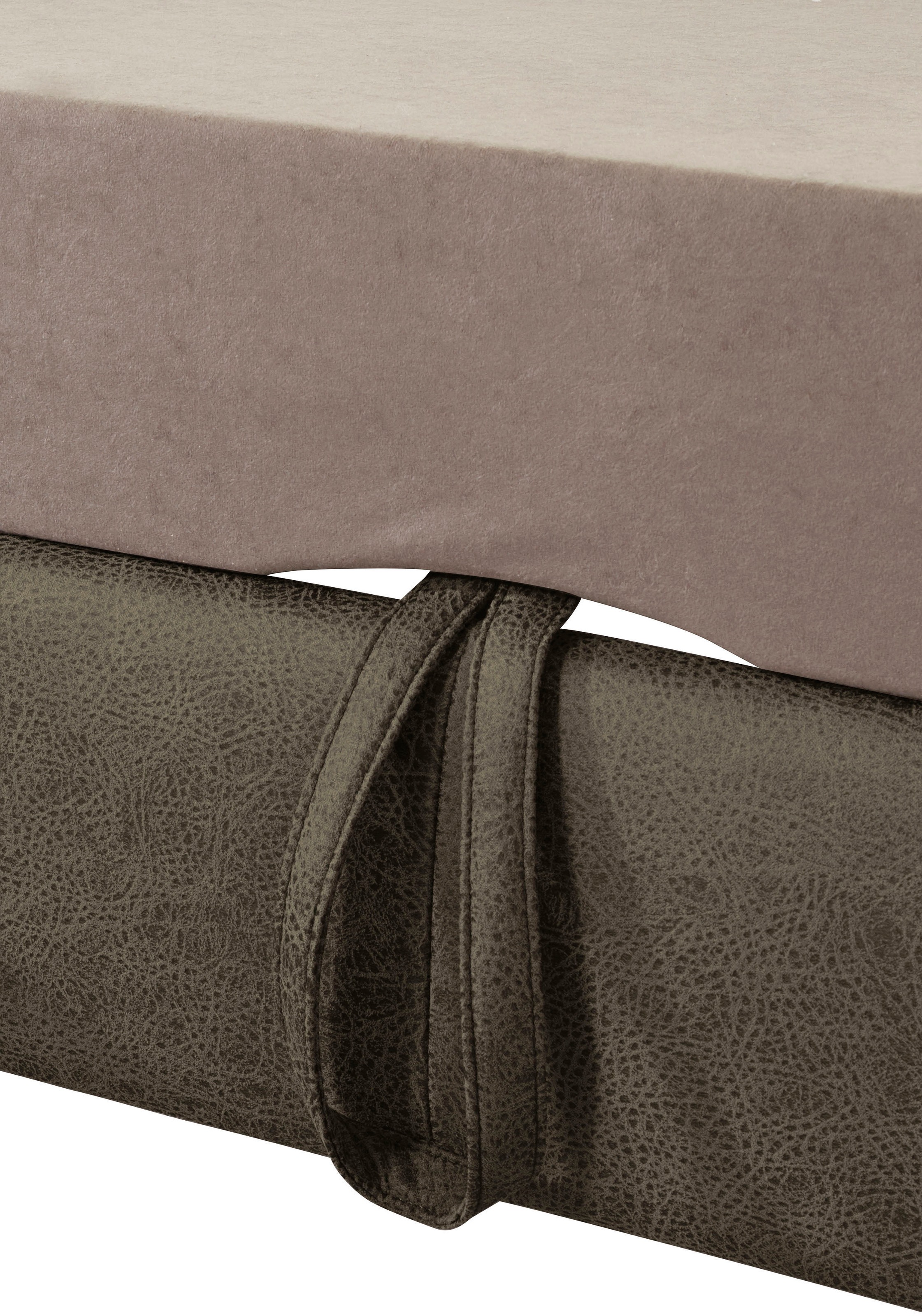 exxpo - sofa fashion Ecksofa »Enya, aufwendige Detailverarbeitung, hoher Sitzkomfort, bequem, L-Form«, mit Kopfteilverstellung, wahlweise Bettfunktion u. Bettkasten