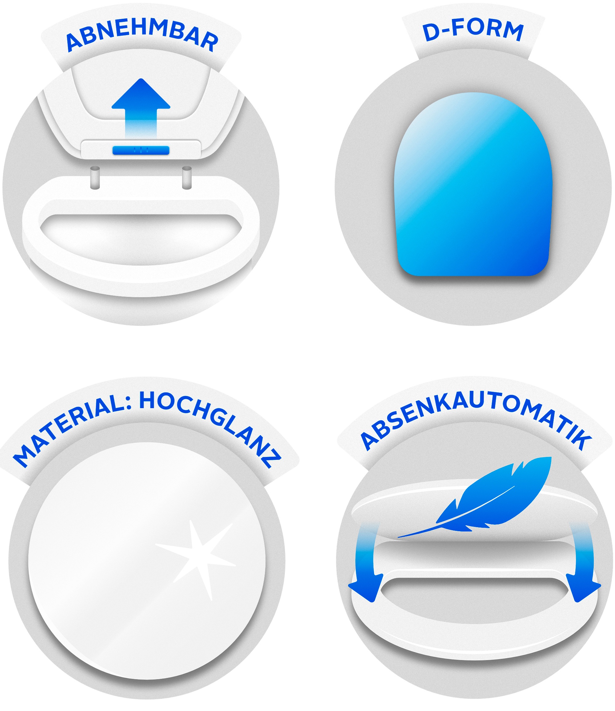 CORNAT WC-Sitz »AEDO«, mit Absenkautomatik