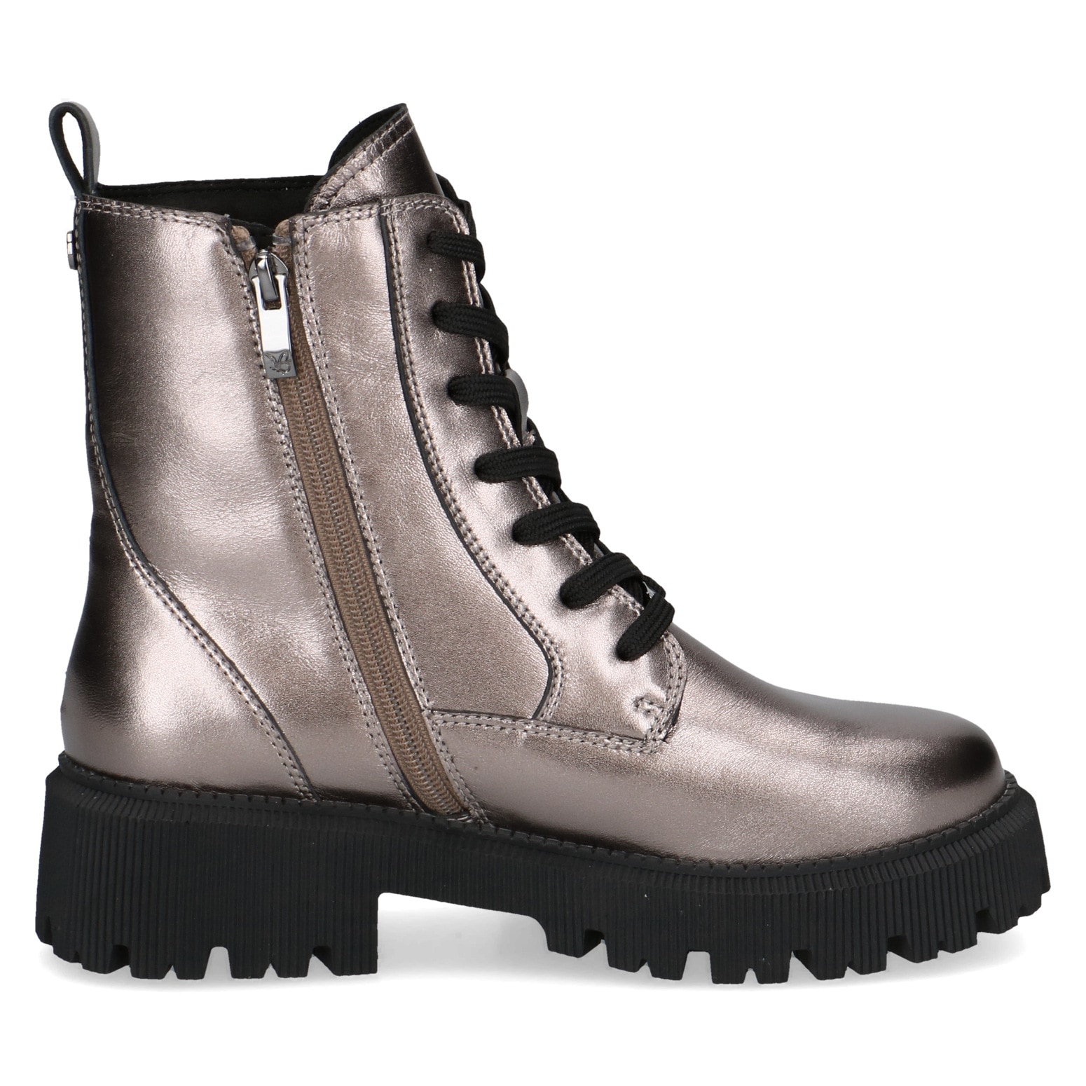 Caprice Schnürboots  , Blockabsatz, Plateau, Schnürstiefelette mit Zierreißverschluss außen