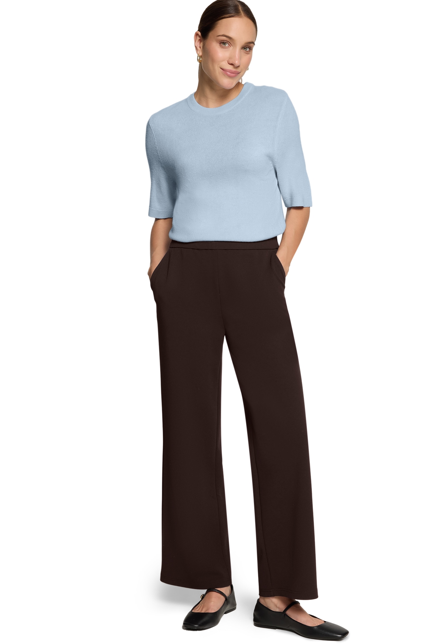 Zero Relaxhose »Casual-Hose mit weitem Bein Malou«