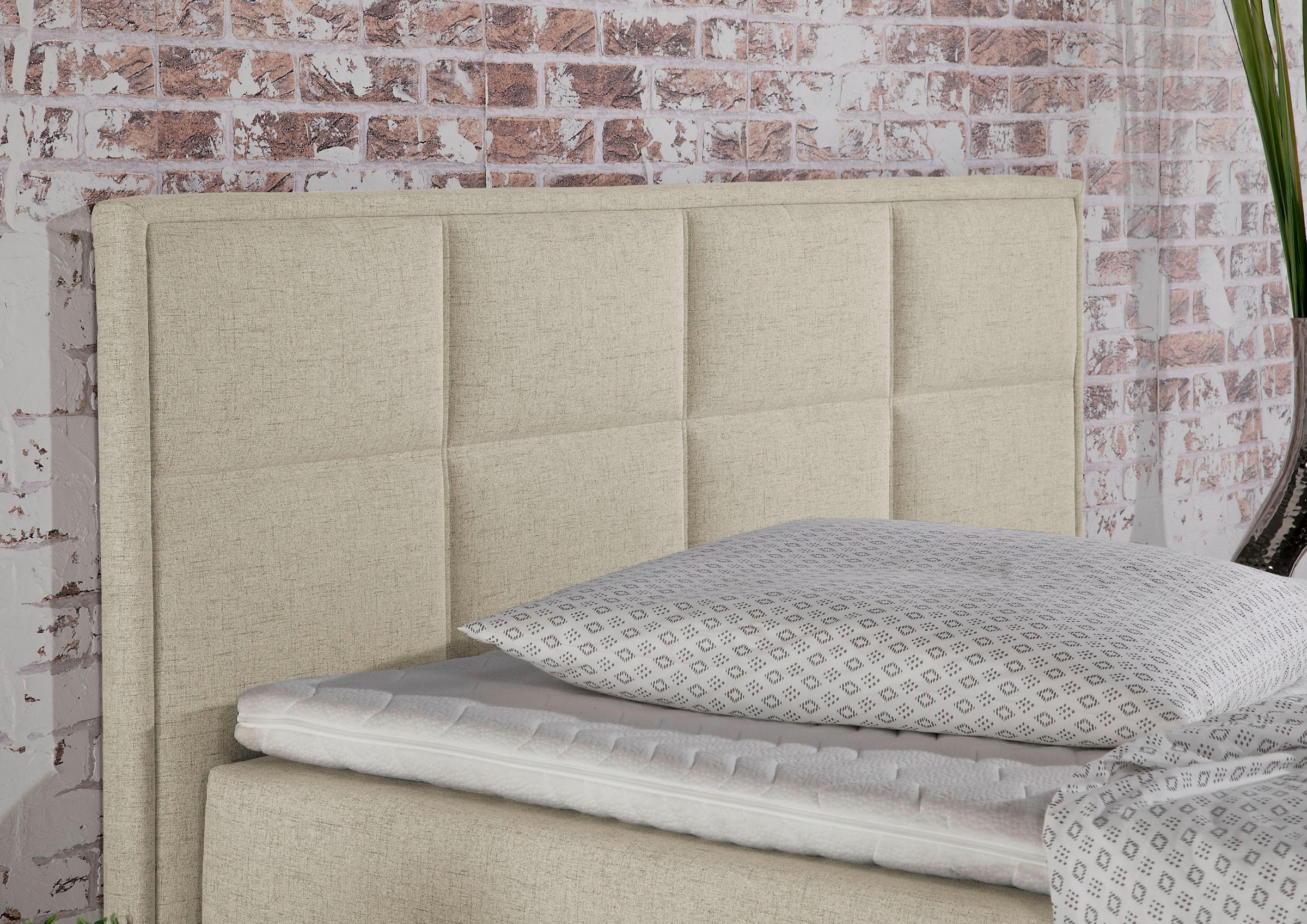 Home affaire Boxspringbett »Casey« in 5 Breiten, 3 Ausführungen, 2 Härtegraden, Steppung, Topper