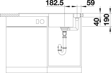 Blanco Granitspüle »AXIA III 5 S« aus SILGRANIT®, inkl. Esche-Compound-Brückenschneidbrett