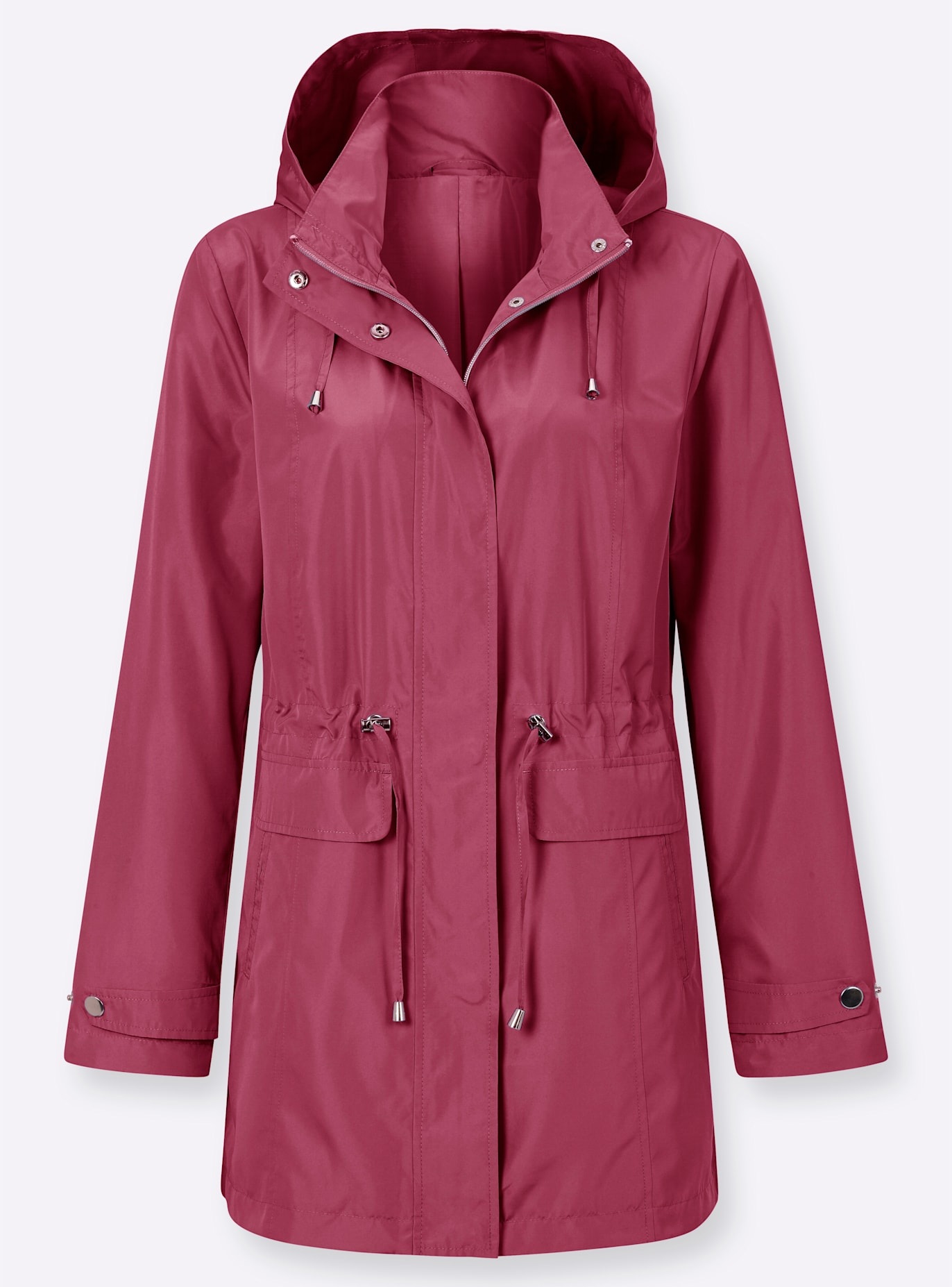 Classic Basics Langjacke, mit Kapuze