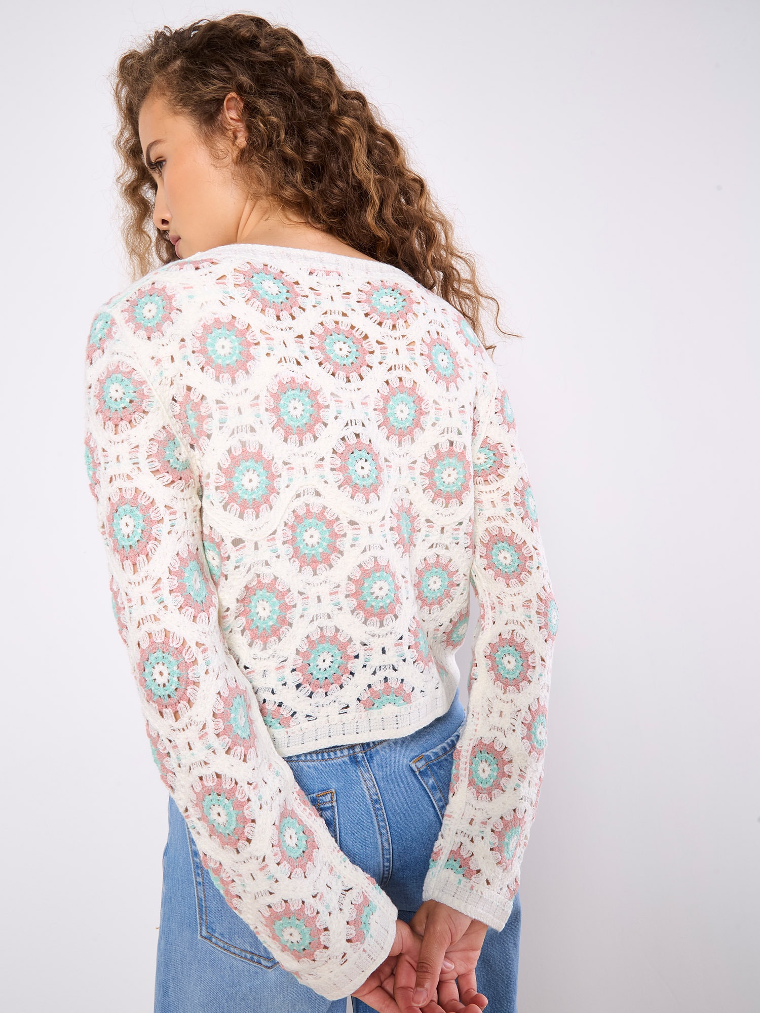 Apricot Cardigan »Strickjacke« mit tollem Häkeldesign