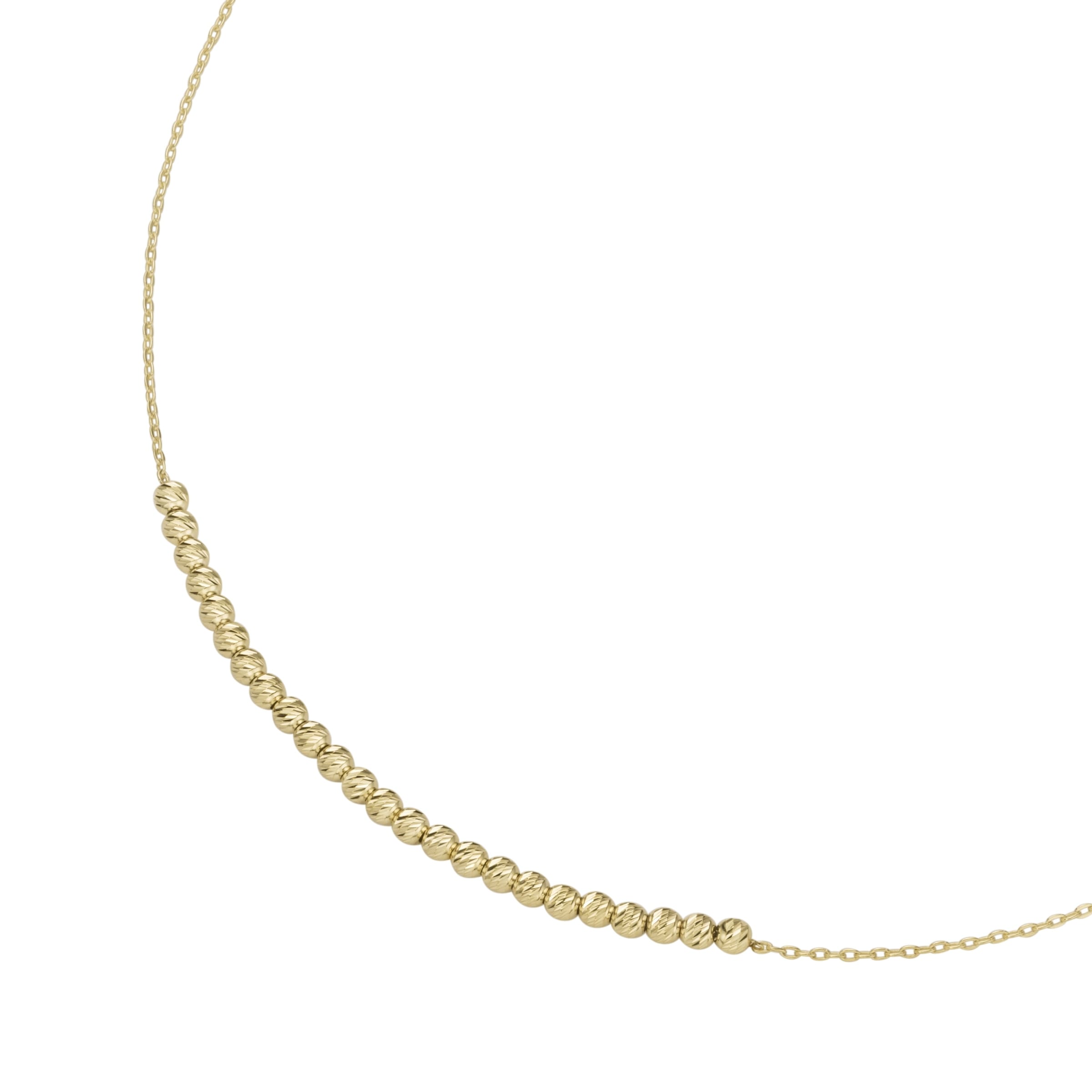 OTTO Luigi »Collier diamantierten Online Shop Merano Goldkette mit 375« im Gold Kügelchen,