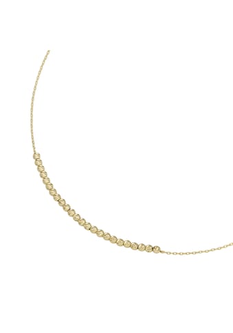 Goldkette »Collier mit diamantierten Kügelchen, Gold 375«