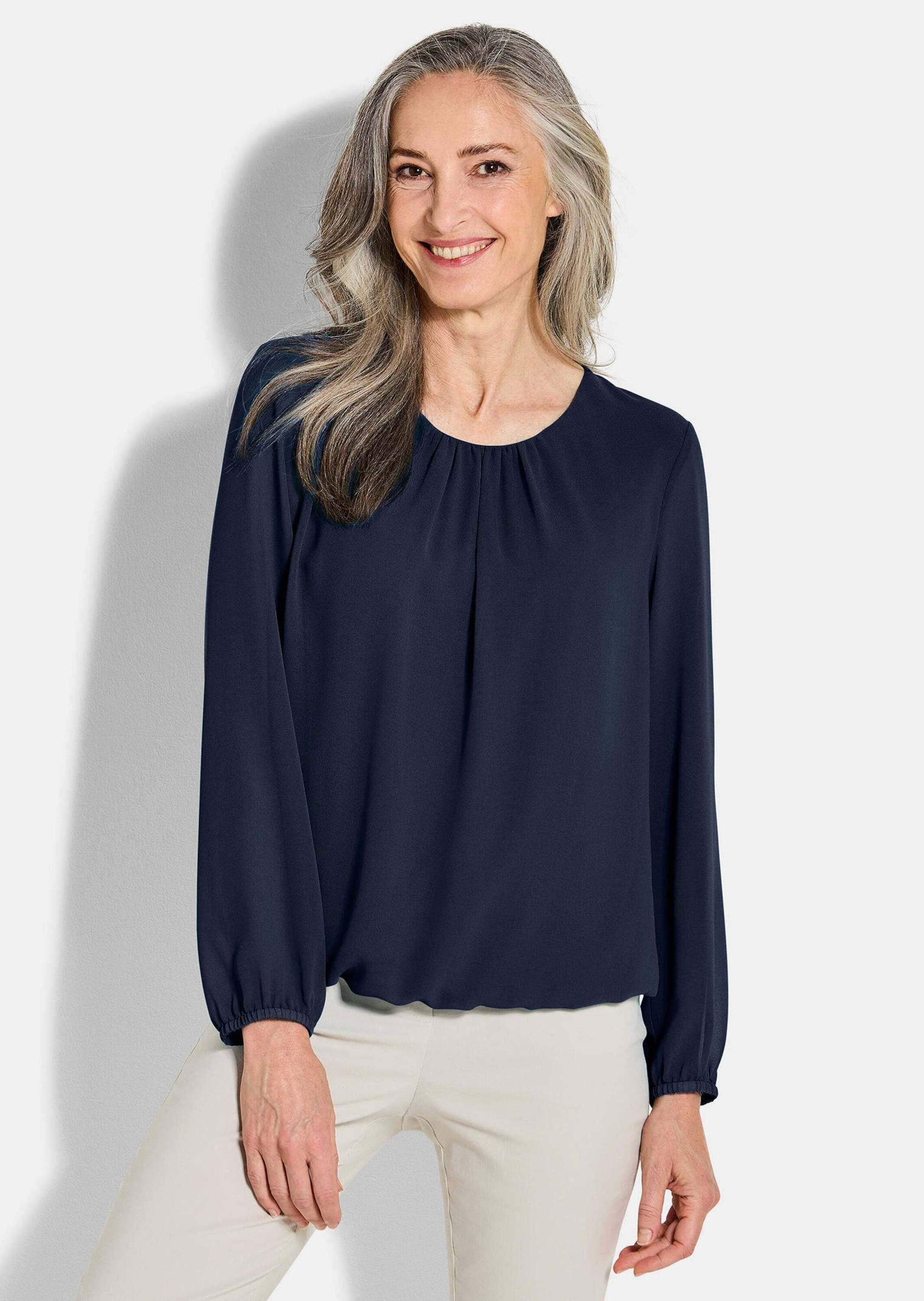 GOLDNER Klassische Bluse »Elegante Bluse aus Chiffon«