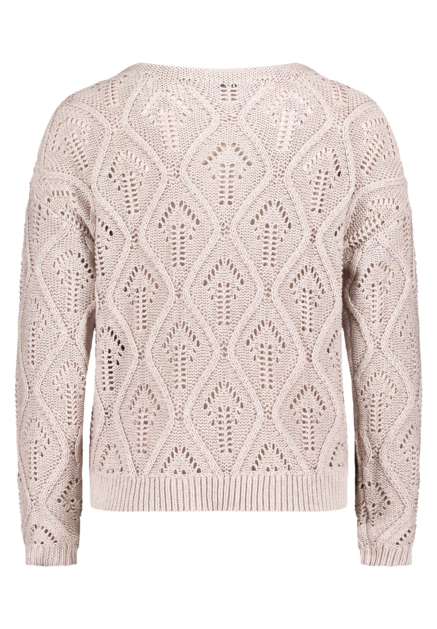 Betty&Co Rundhalspullover »Lochstrick-Pullover mit Strickdetails«