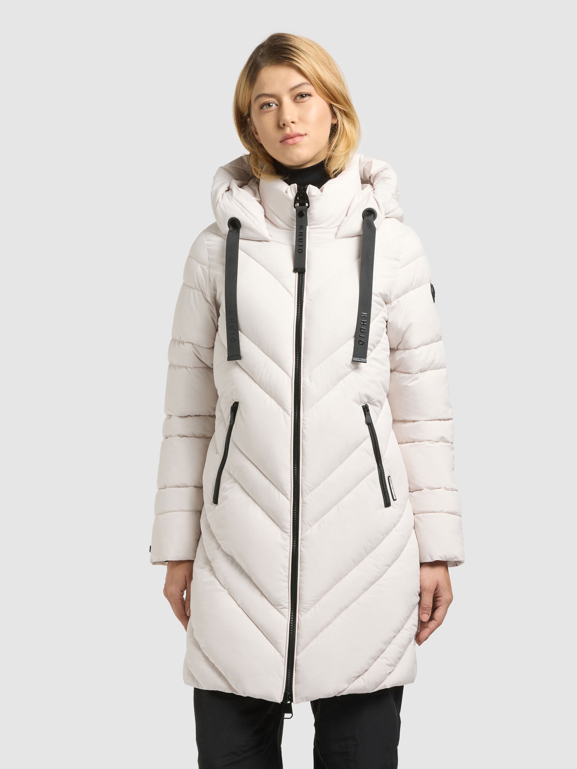 khujo Steppmantel »TABY2« Taschenbeutel mit Fleece