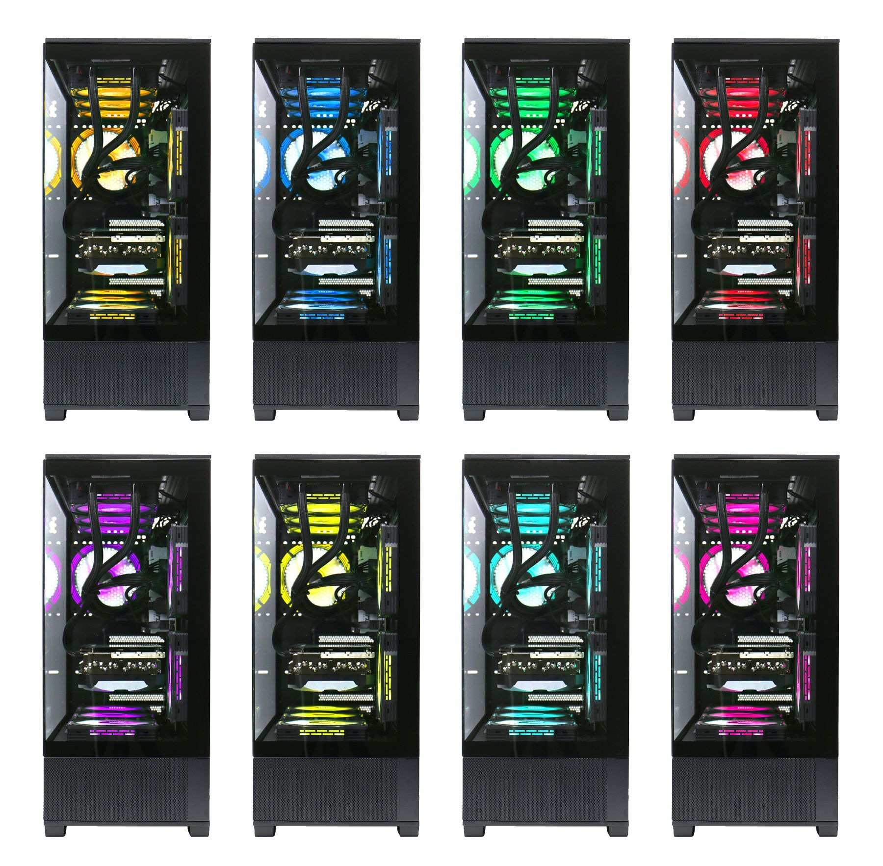 GAMEMAX Gaming-PC »Vista AB 8023 AMD Ryzen 5 7500F 16GB DDR5 1TB SSD RTX 5070« Windows 11, DDR5 RAM, Wasserkühlung