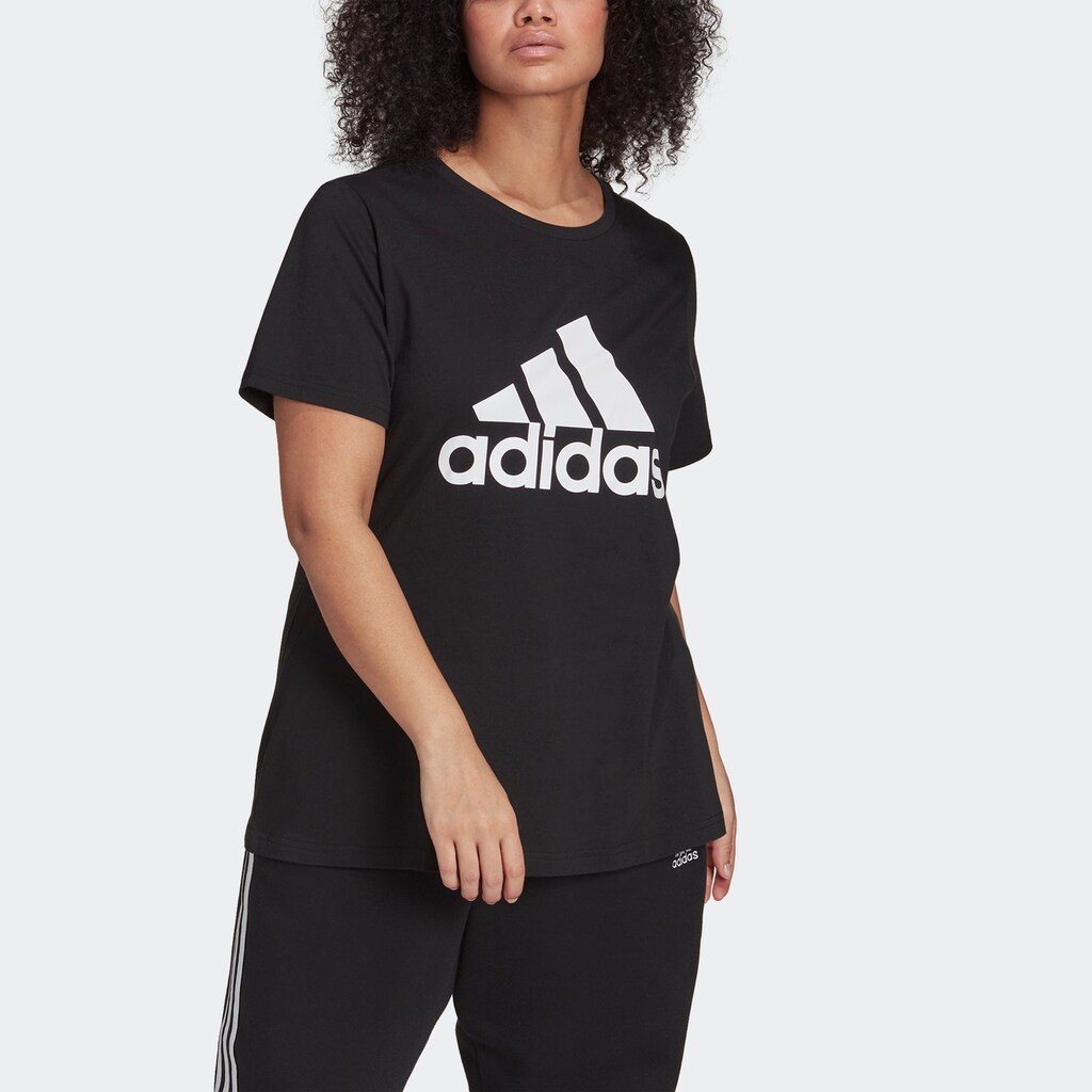 adidas Sportswear T-Shirt »ESSENTIALS LOGO – GROSSE GRÖSSEN«