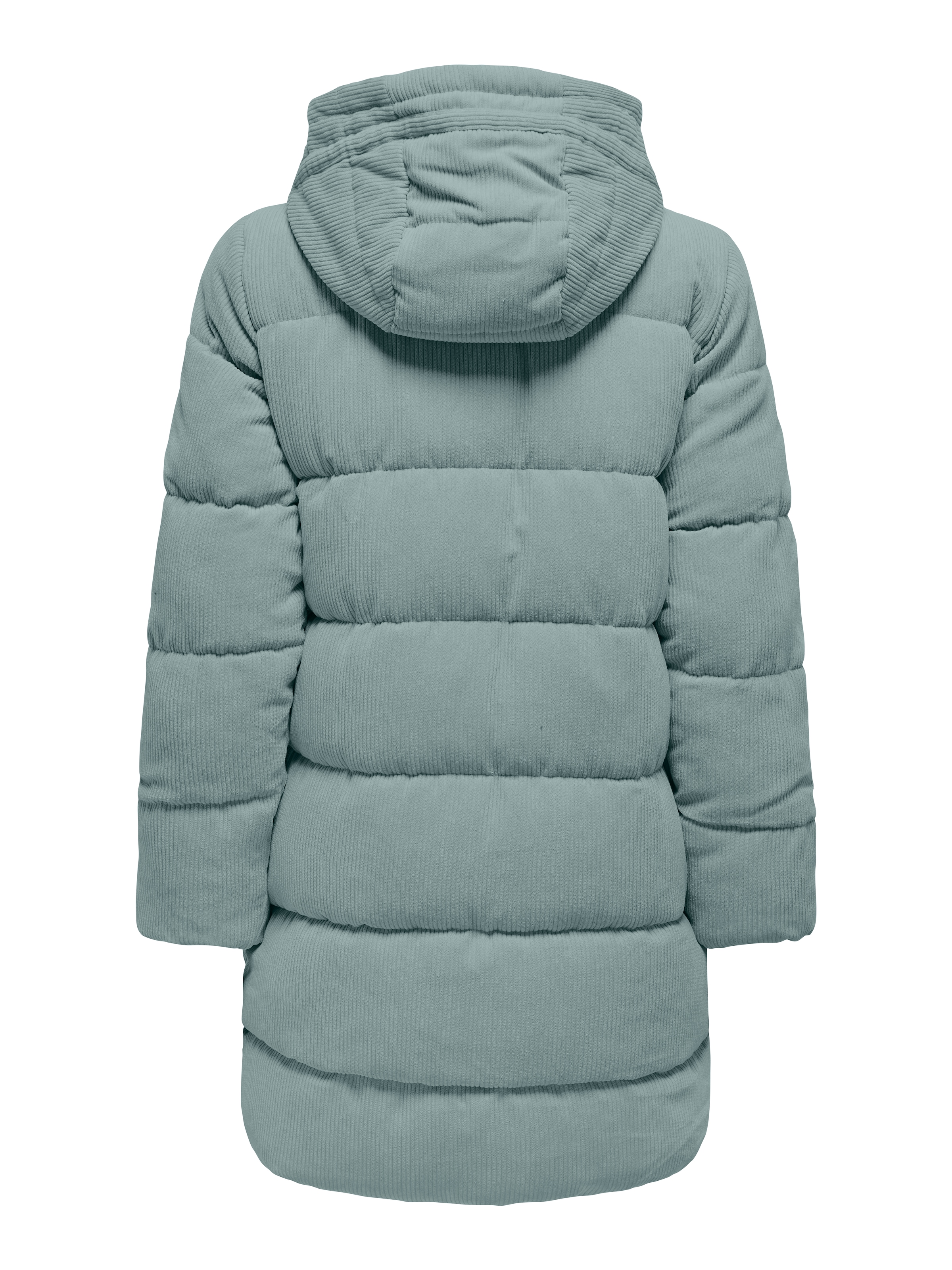 ONLY Steppjacke »ONLDOLLY LONG CORDUROY PUFFER OTW«, mit Kapuze, aus feinem Cordmaterial